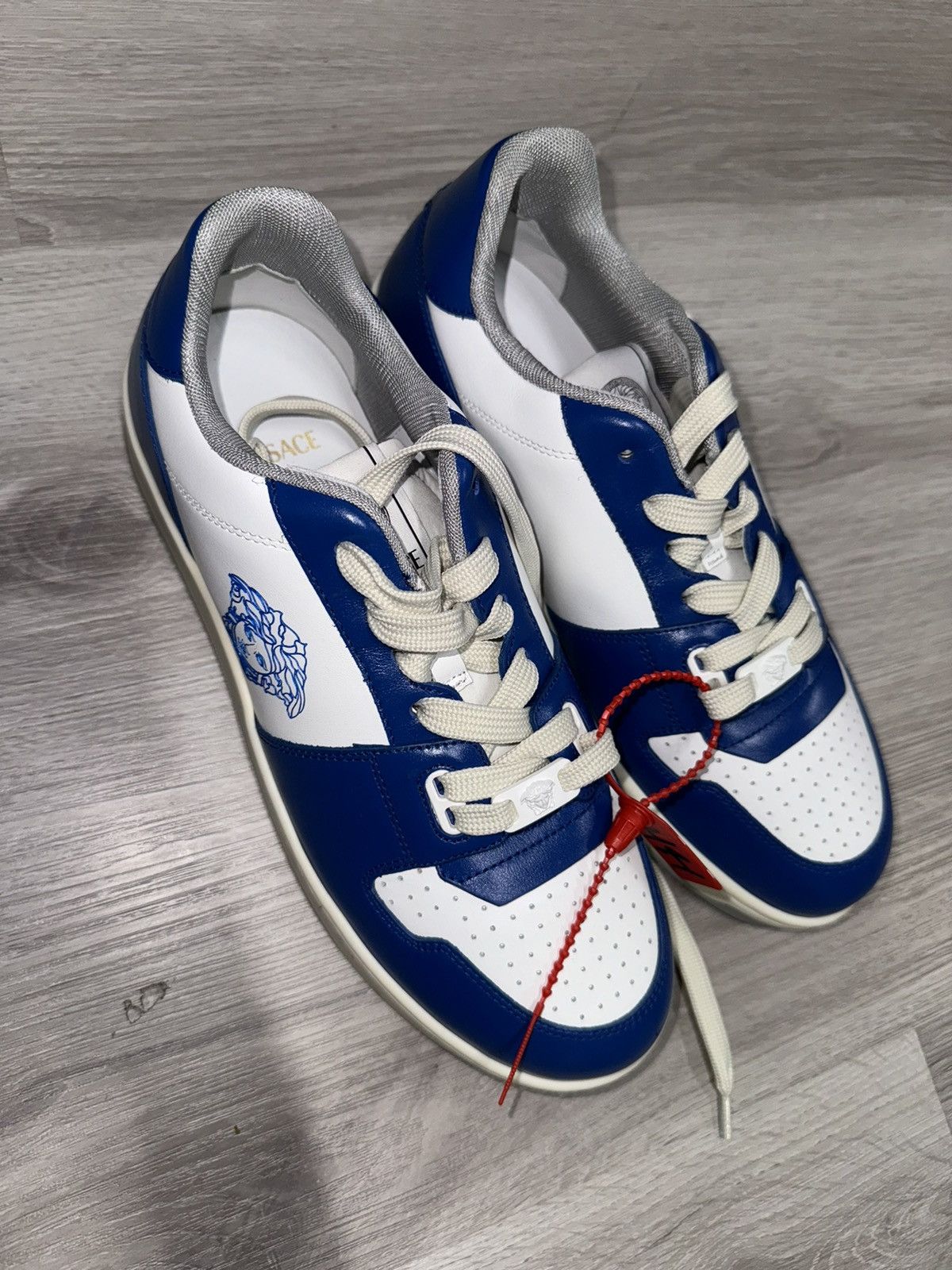 Versace Versace Blue/White Sneakers Size US 8 / EU 41 - 1 Thumbnail