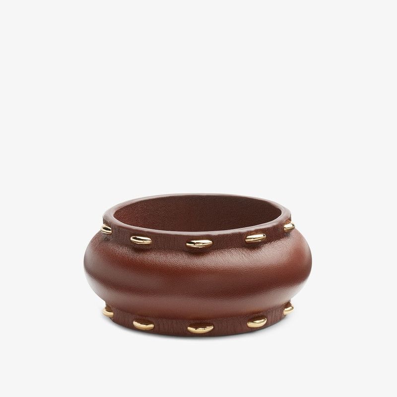 Fendi o1loc1c1225 Size: OS/Leather Bracelet in Brown Size ONE SIZE - 1 Thumbnail