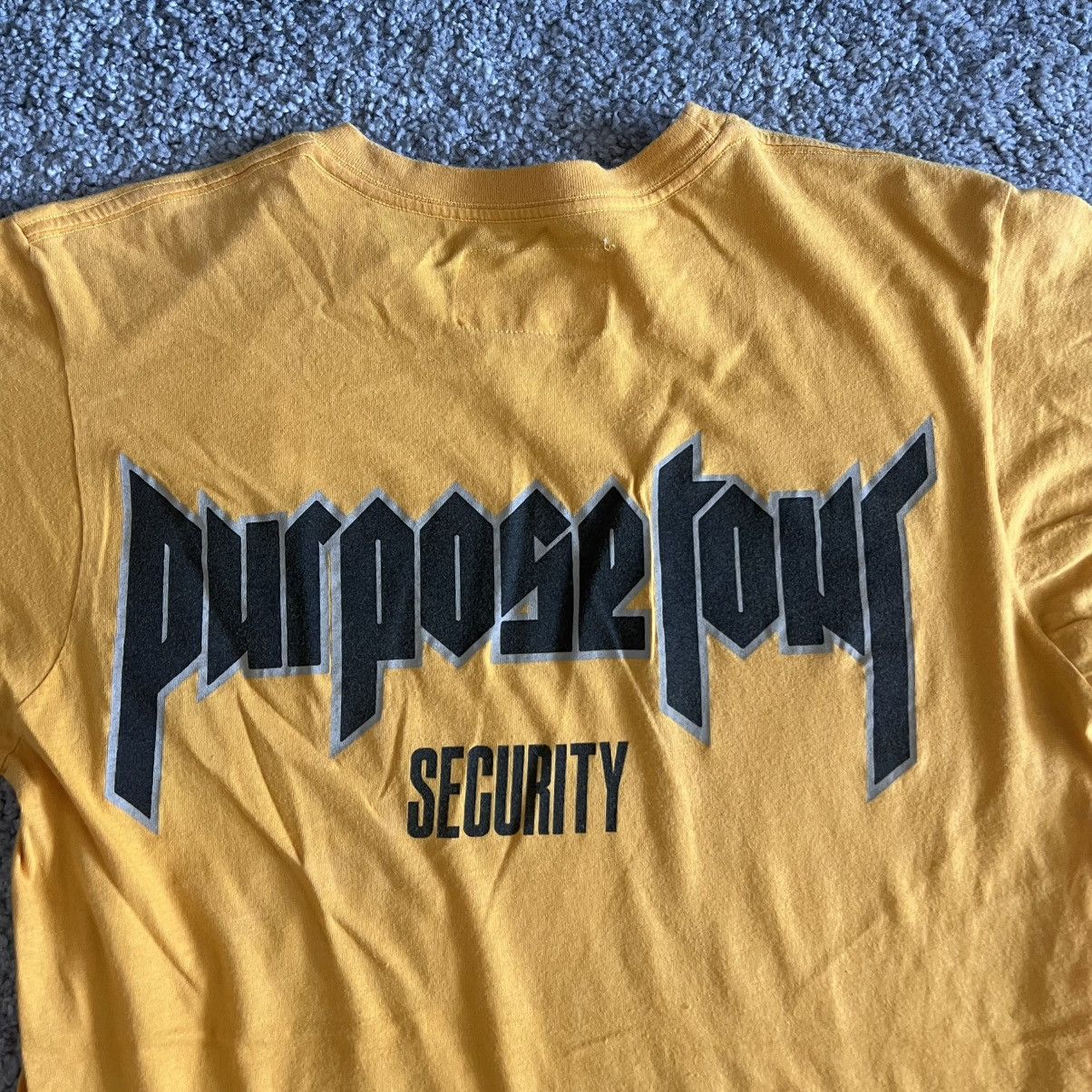 Justin Bieber Justin Bieber Purpose Security Tour T-Shirt Rap Tee Merch Size US M / EU 48-50 / 2 - 5 Thumbnail