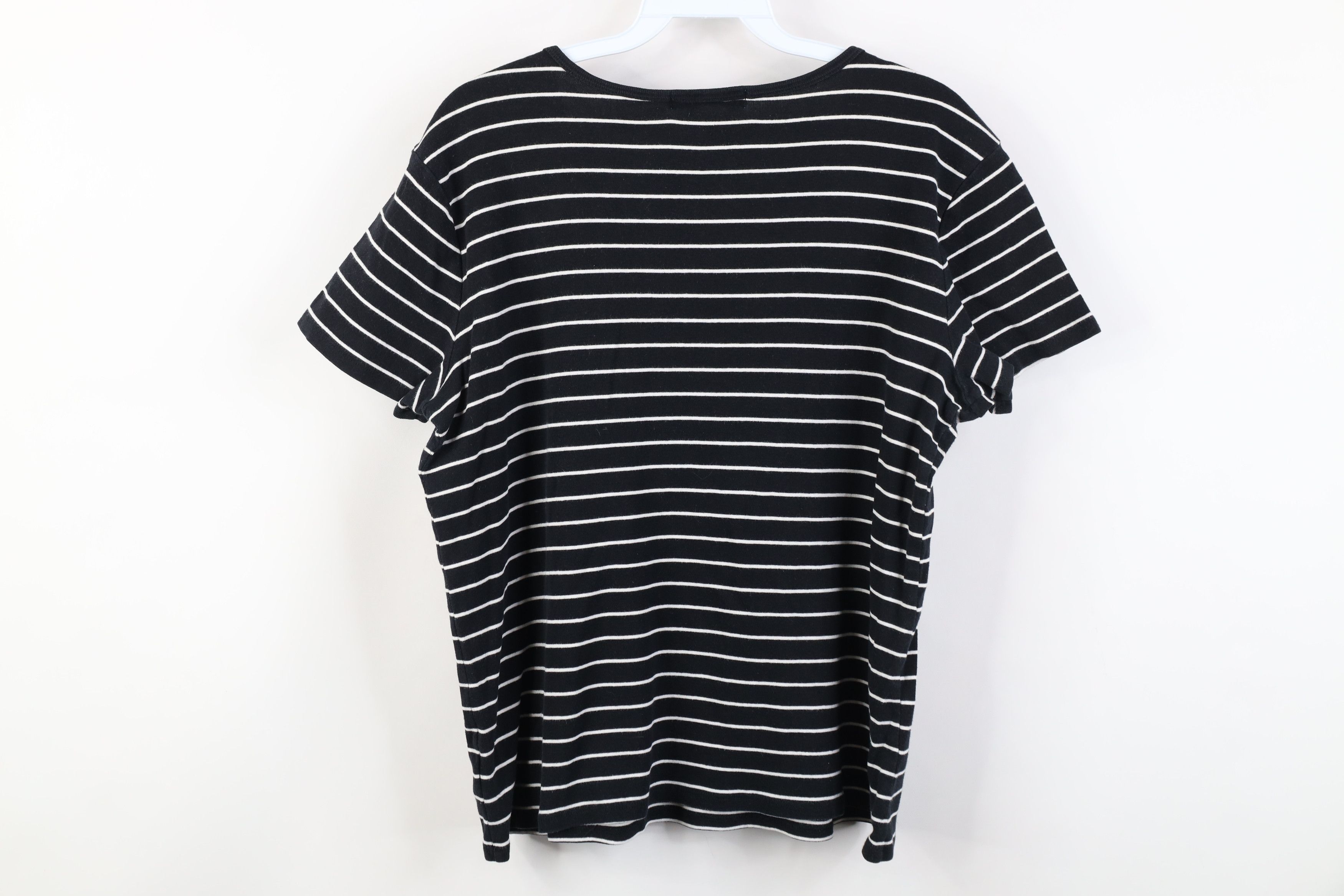 Ralph Lauren Vintage 90s Y2K Ralph Lauren Ribbed Knit T-Shirt Black Size L / US 10 / IT 46 - 8 Thumbnail