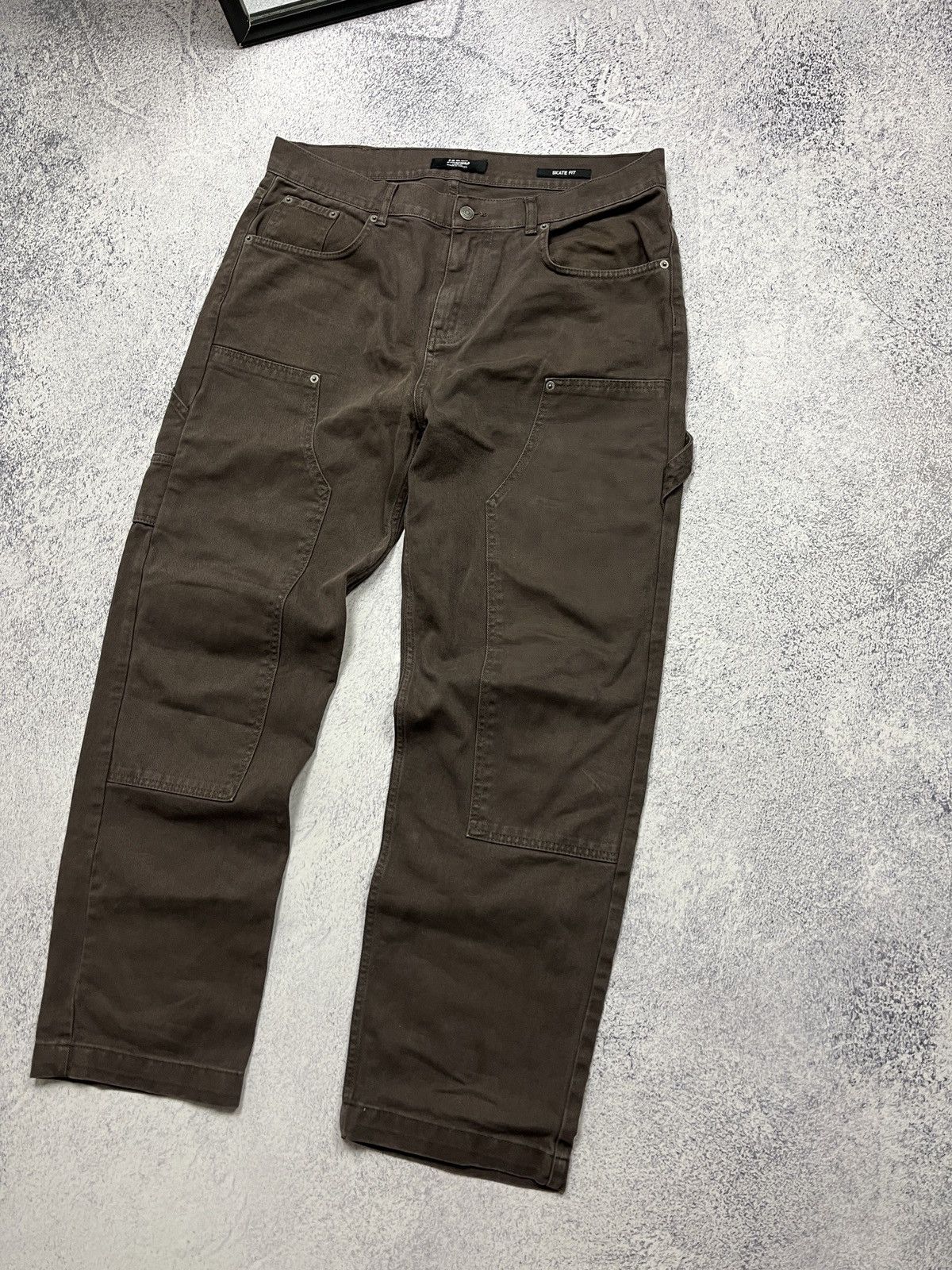 Jaded London Jaded London Skate Fit Double Knee Y2k Denim Jeans Brown Size US 34 / EU 50 - 6 Thumbnail
