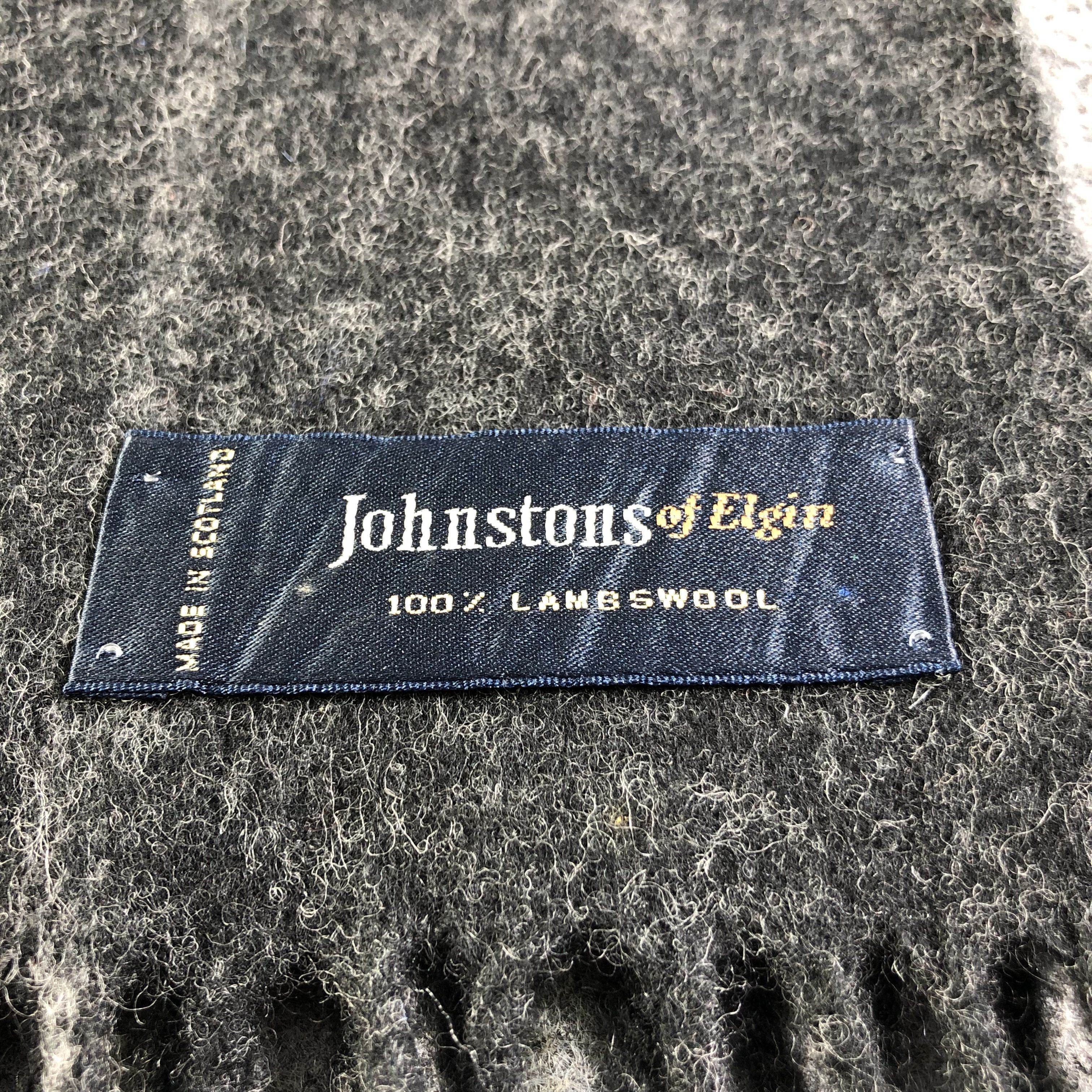 Johnstons Of Elgin Johnstons of Elgin Grey Wool Scarf Muffler V1335 Size ONE SIZE - 4 Thumbnail