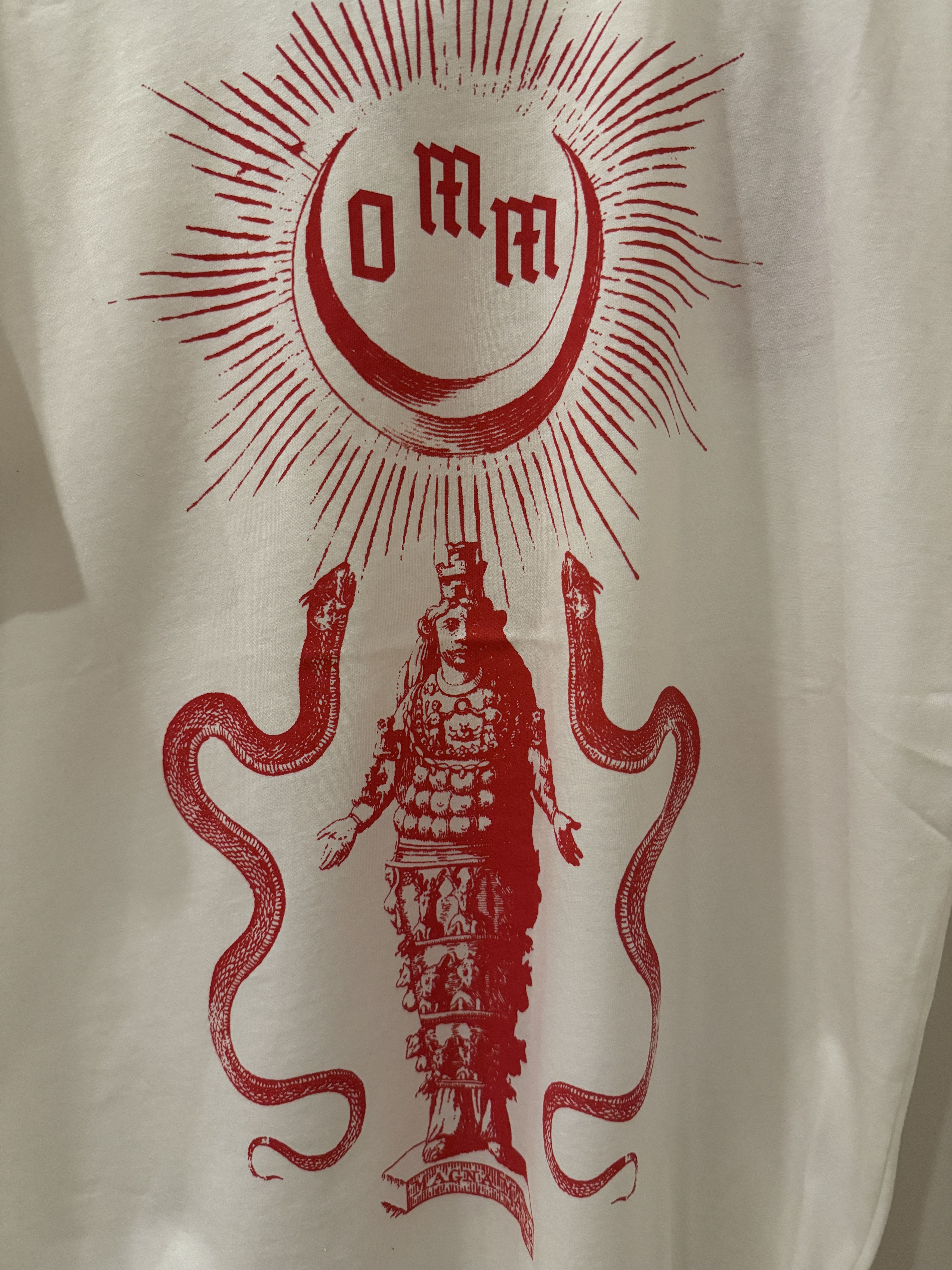 Dilara Findikoglu Dilara Findikoglu Unisex White Red Cybele Goddess Print Size US XL / EU 56 / 4 - 6 Thumbnail