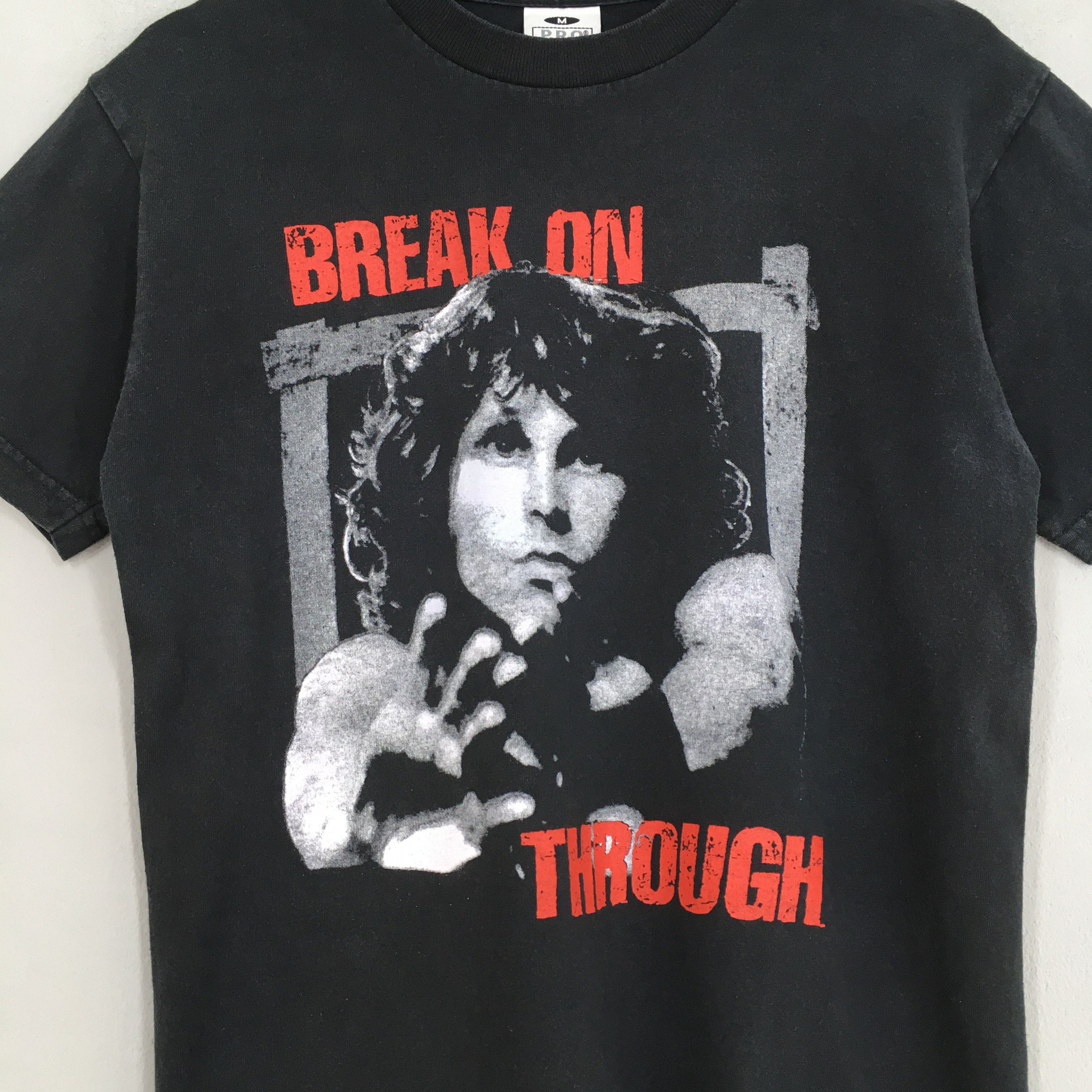 Band Tees × Vintage Vintage 90's The Doors Break On Through Tshirt Medium Size US M / EU 48-50 / 2 - 2 Thumbnail