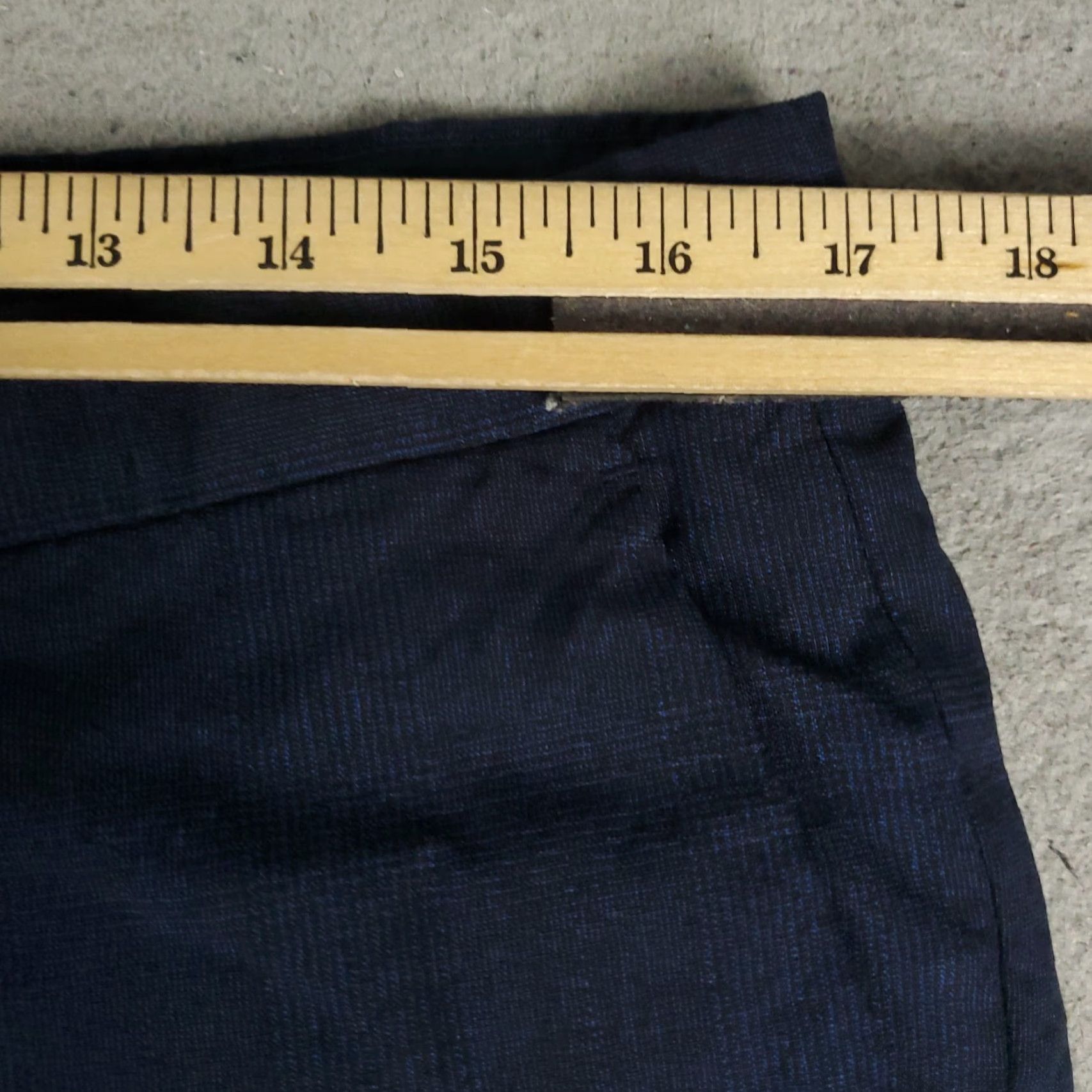 Hugo Boss Hugo Boss Pants Mens 35x28 Blue Super 100 Straight Dress Trousers Size US 35 - 3 Thumbnail