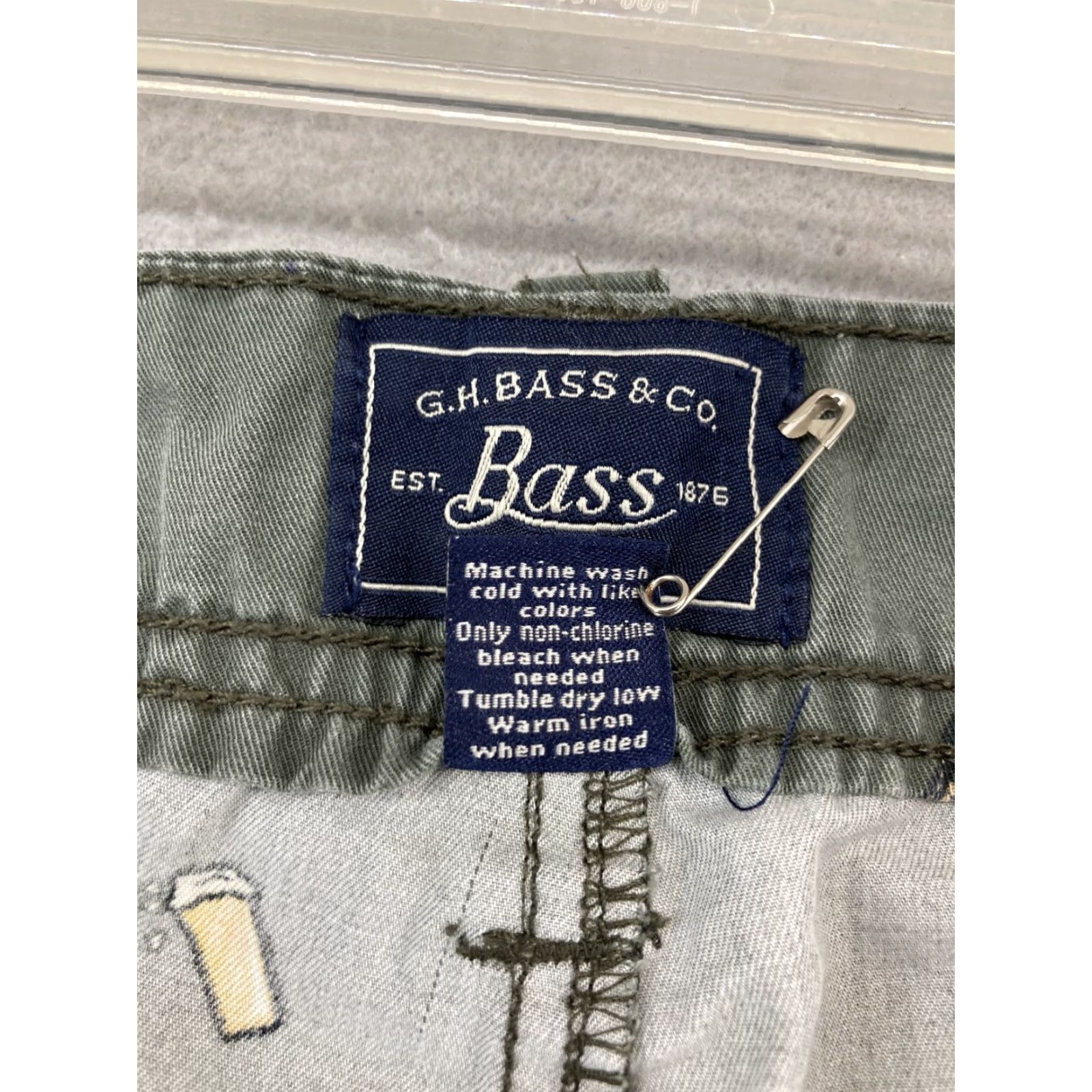 Vintage G.H. Bass & Co. Green Cargo Shorts Mens 40 Graphic Print Beer Party Outdoor Size US 40 / EU 56 - 3 Thumbnail