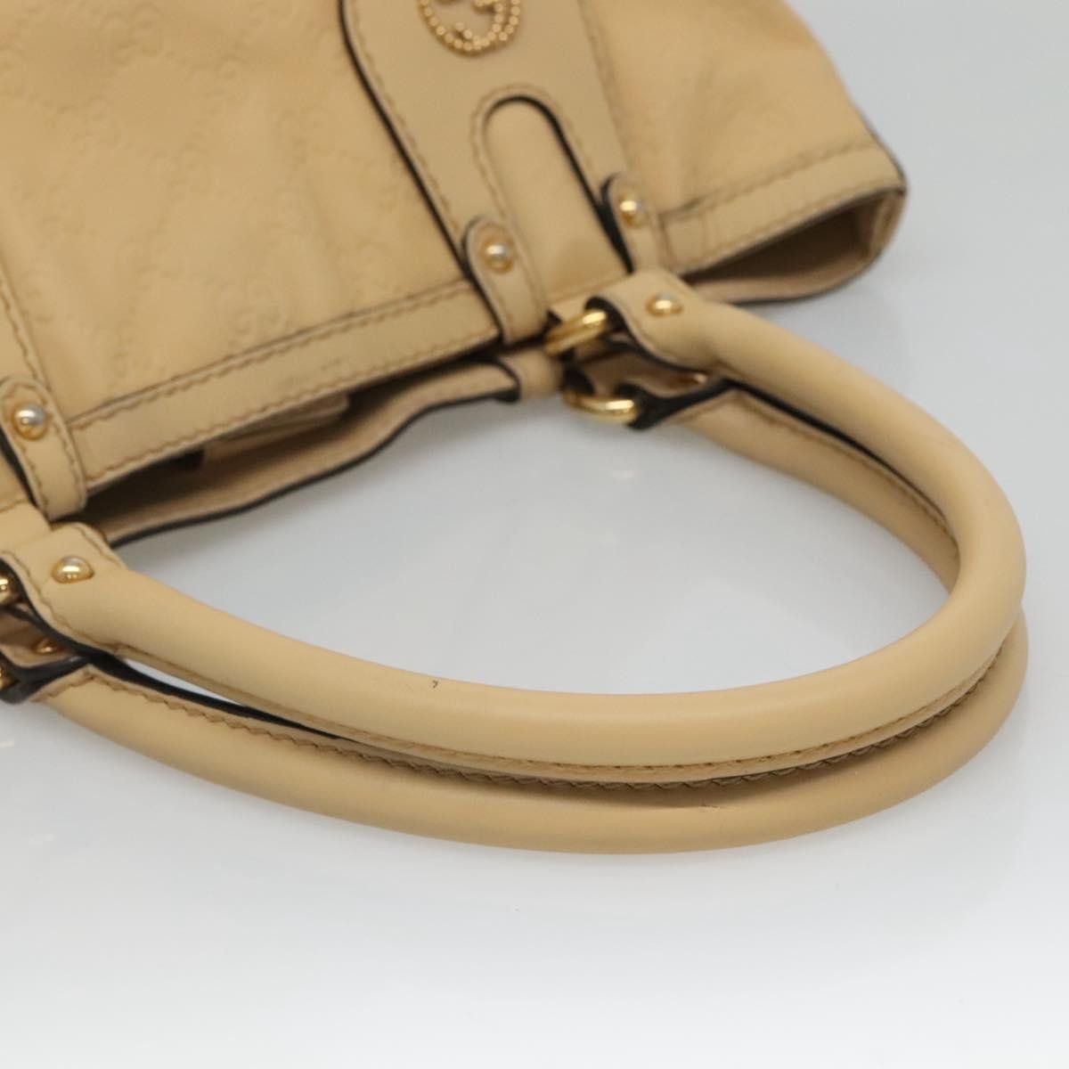 Gucci GUCCI GG Canvas Guccissima Tote Bag Leather Beige Gold Size ONE SIZE - 7 Thumbnail