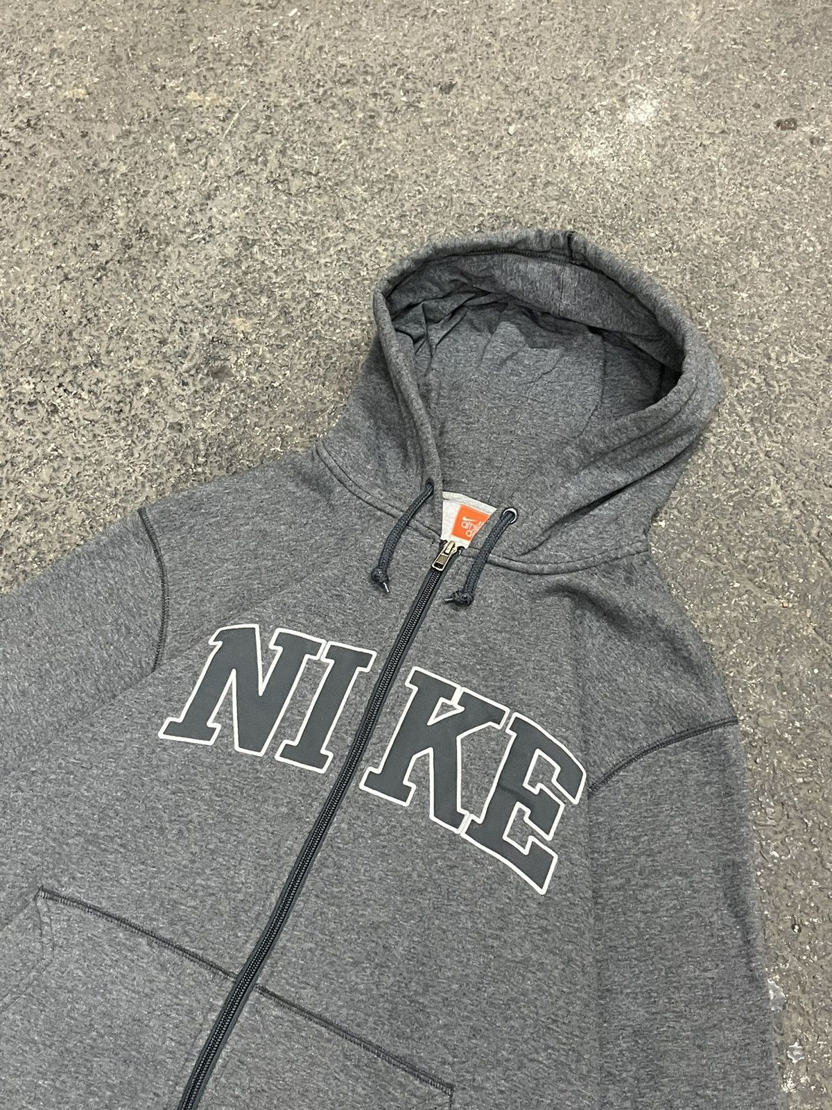 Nike × Vintage Nike spell out zip up hoodie y2k skater streetwear hype rare Size US XL / EU 56 / 4 - 5 Thumbnail