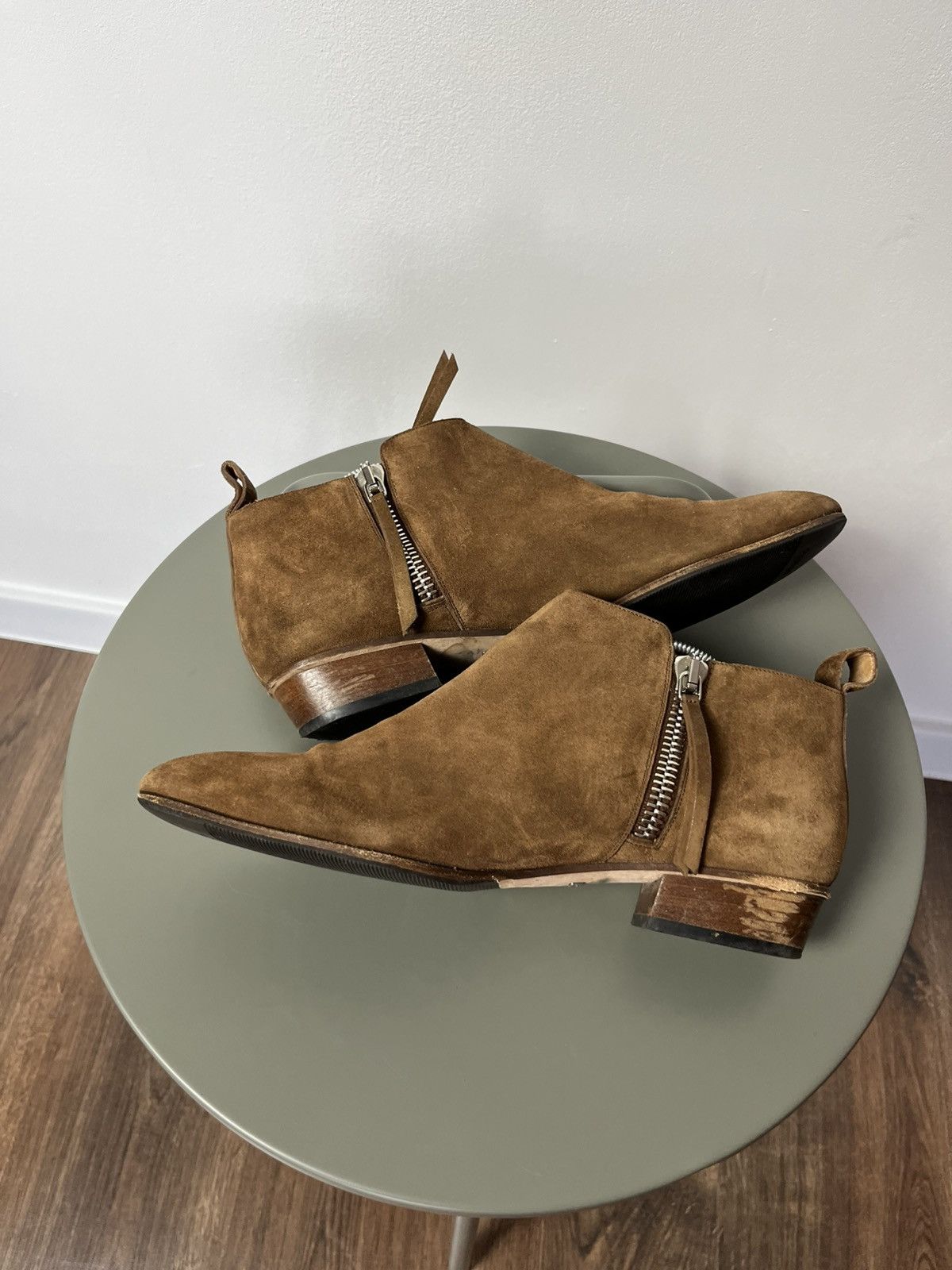 Gucci Gucci Suede Side-Zip Ankle Boots 39 EU / 8 US Made in Italy Size US 8 / IT 38 - 9 Thumbnail