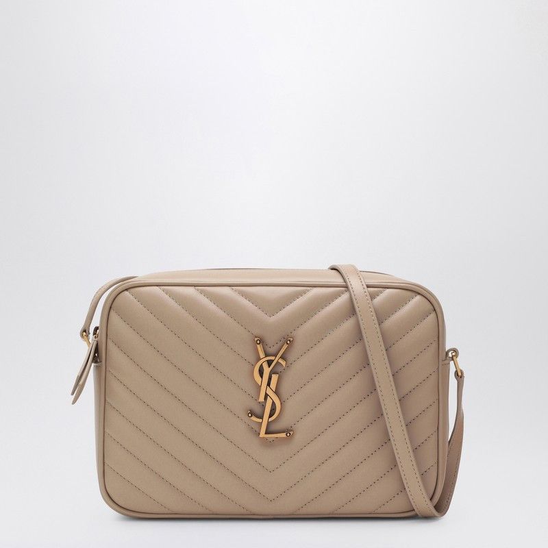 Saint Laurent Paris Saint Laurent Beige Lou Camera Bag In Quilted Leather Size ONE SIZE - 1 Thumbnail