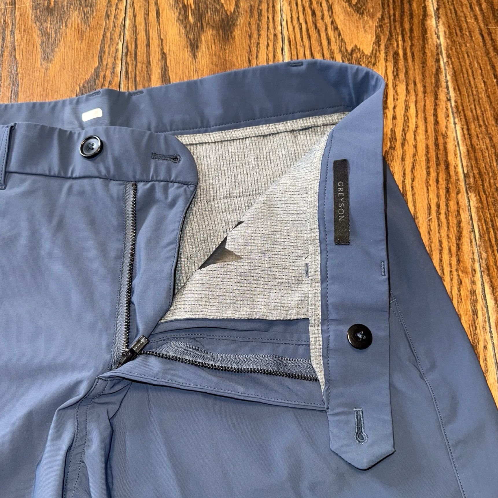 Vintage Greyson Montauk Performance 10" Shorts Men's 34 Blue Golf Chino Stretch Size US 34 / EU 50 - 2 Thumbnail