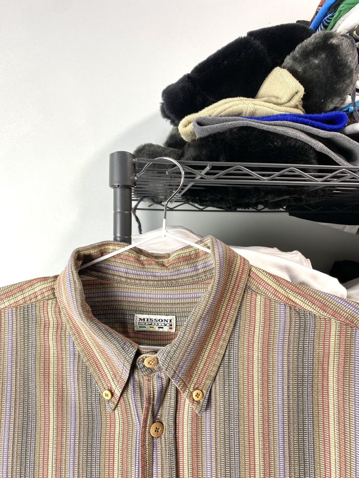 Missoni Vintage Missoni Sport Pattern Striped Shirt Size US XXL / EU 58 / 5 - 4 Thumbnail