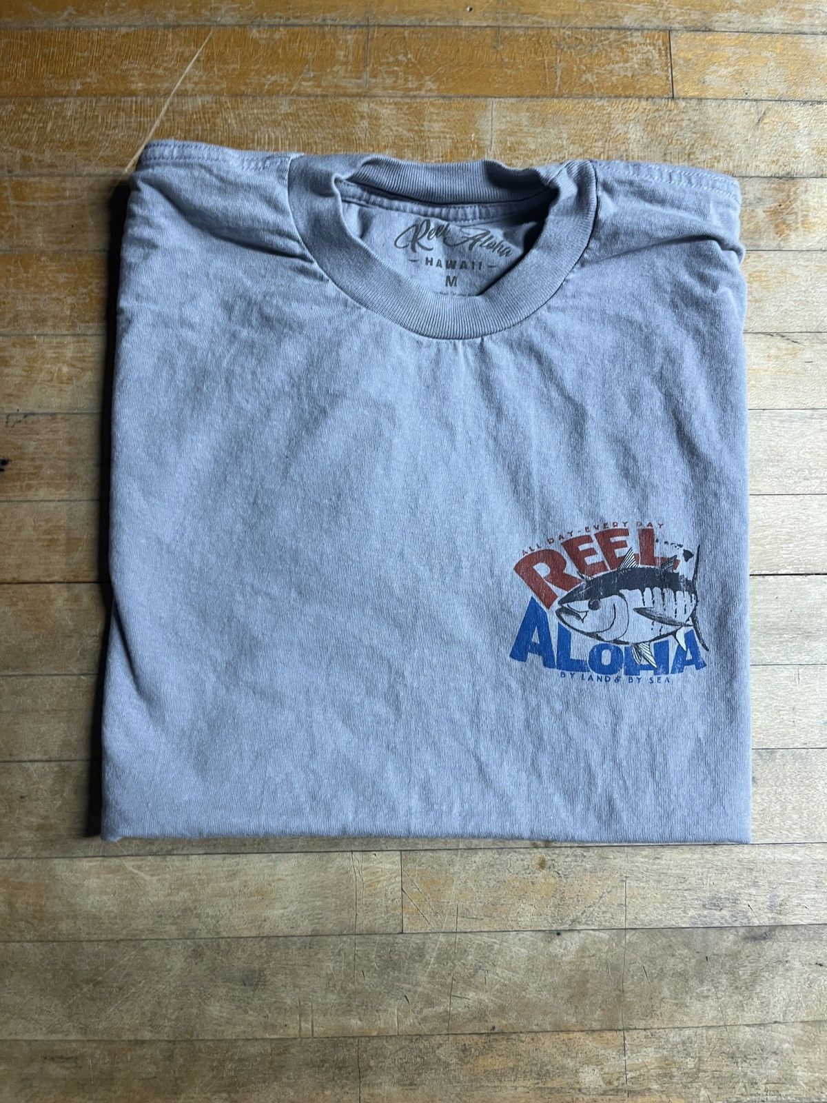 Vintage Reel Aloha Fishing T-Shirt | M Size US M / EU 48-50 / 2 - 1 Thumbnail