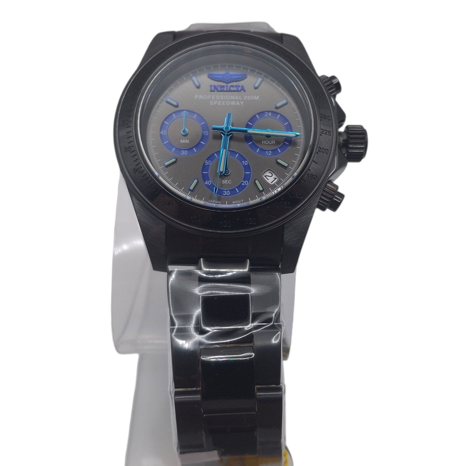 Invicta Invicta Speedway Torvane 39.5mm Black Chronograph 17313 Size 40 - 4 Thumbnail