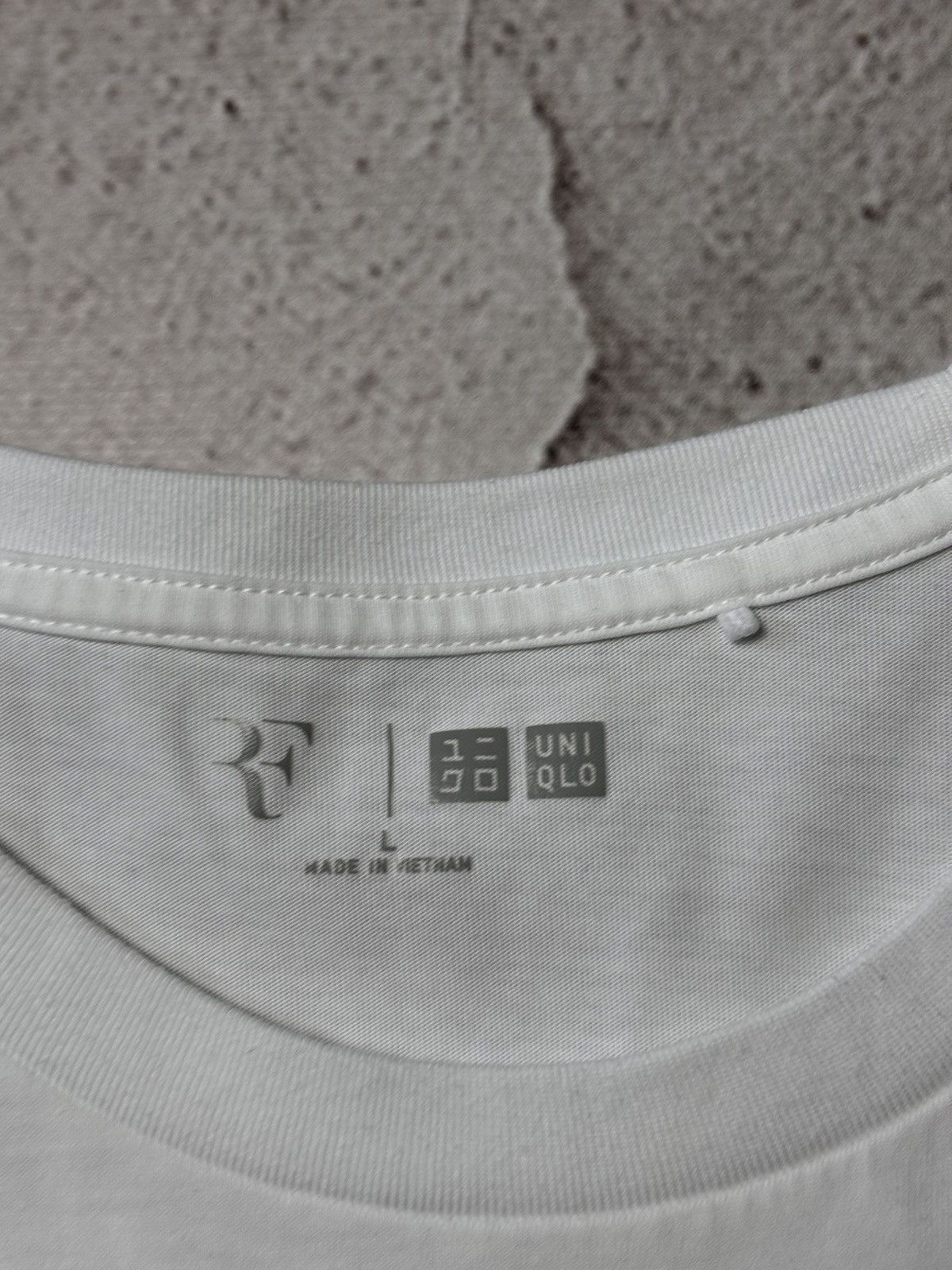 Uniqlo Uniqlo x Roger Federer RF Shirt Mens L White Tennis Size US L / EU 52-54 / 3 - 3 Thumbnail