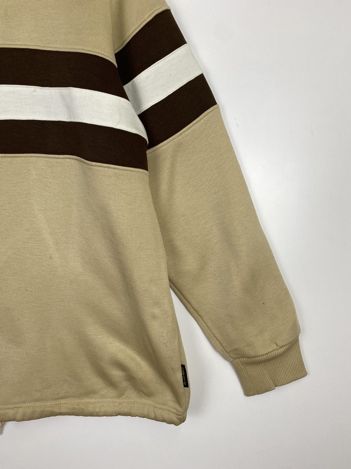 Le Coq Sportif × Vintage Vintage Le Coq Sportif Half Zipper Stripe Size US XL / EU 56 / 4 - 5 Thumbnail