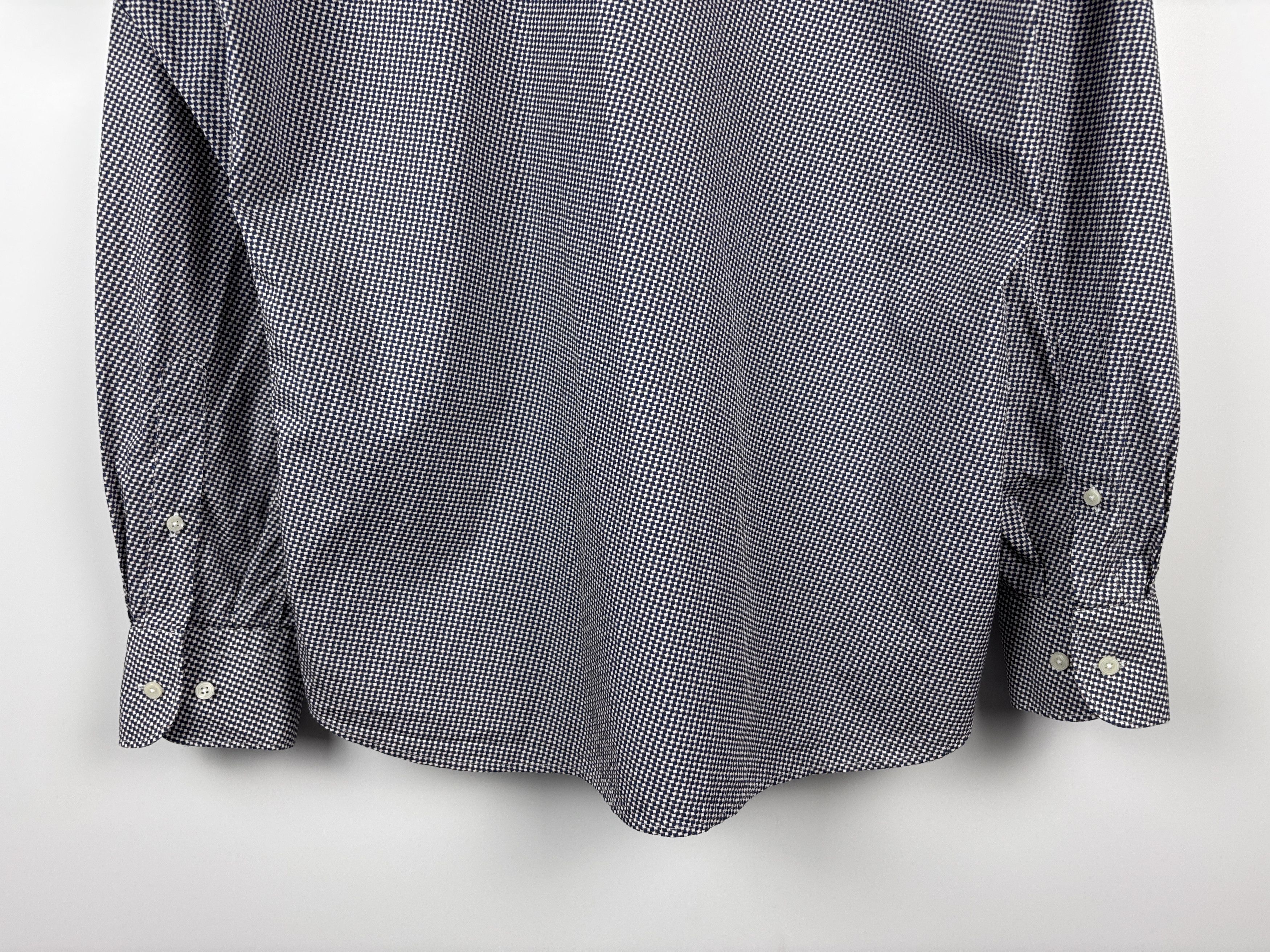 Suitsupply Suitsupply Houndstooth Button Down Dress Shirt Size 42/16.5 Size US L / EU 52-54 / 3 - 6 Thumbnail