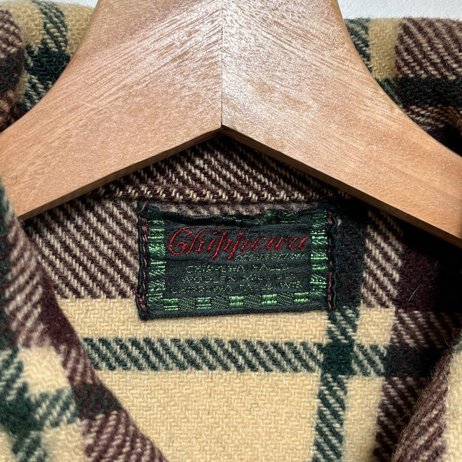 Chippewa × Vintage Vintage 50s Chippewa Heavy Wool Flannel Shirt Jacket L Size US L / EU 52-54 / 3 - 6 Thumbnail