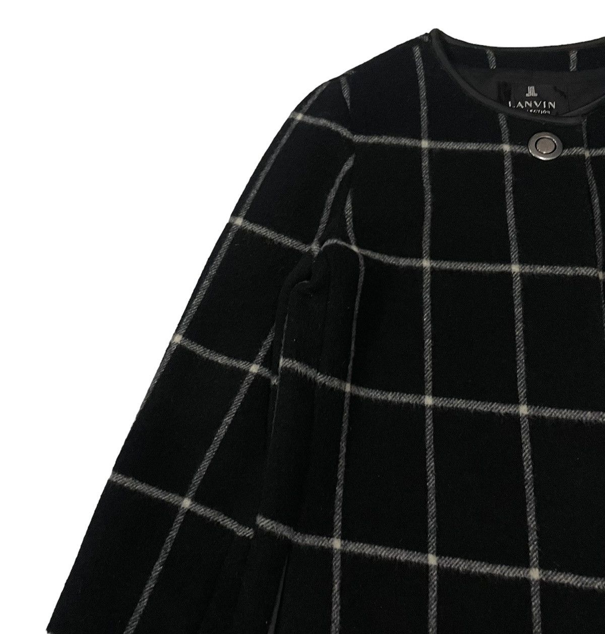 Lanvin Vintage Lanvin Collection Wool Tartan Long Jacket Size M / US 6-8 / IT 42-44 - 5 Thumbnail