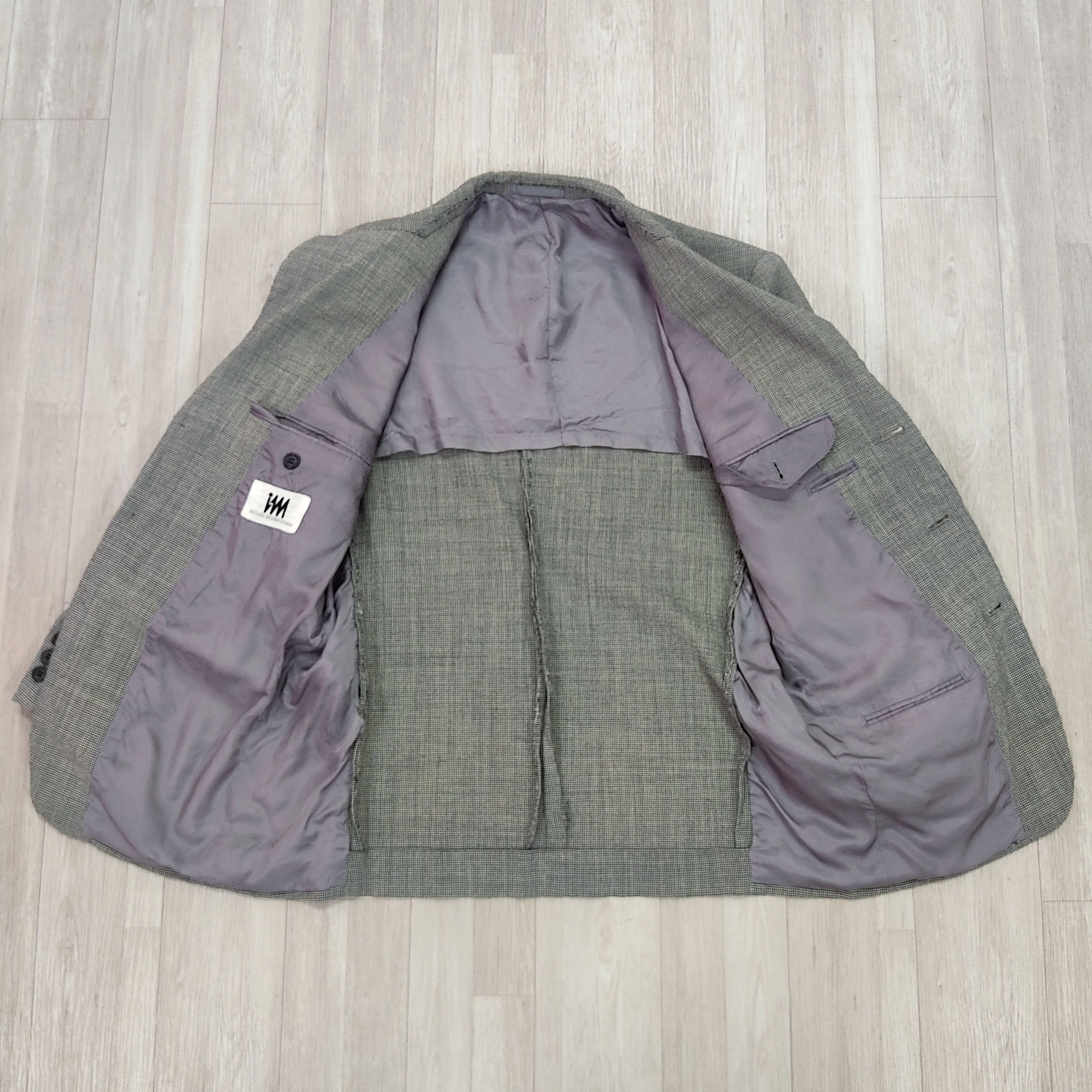 Issey Miyake × Vintage IM MIYAKE Studio Design Checkered Wool Blazer Coat Size US M / EU 48-50 / 2 - 6 Thumbnail