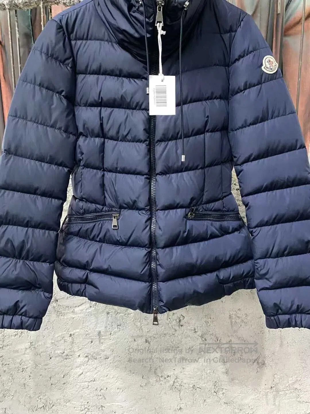 Moncler navy blue down jacket by Moncler. Size US XS / EU 42 / 0 - 4 Thumbnail