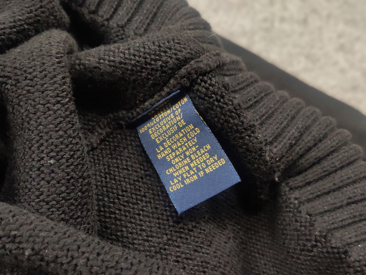 Polo Ralph Lauren Vintage Polo Ralph Lauren Black Cotton Knit Sweater Button Size US L / EU 52-54 / 3 - 11 Thumbnail