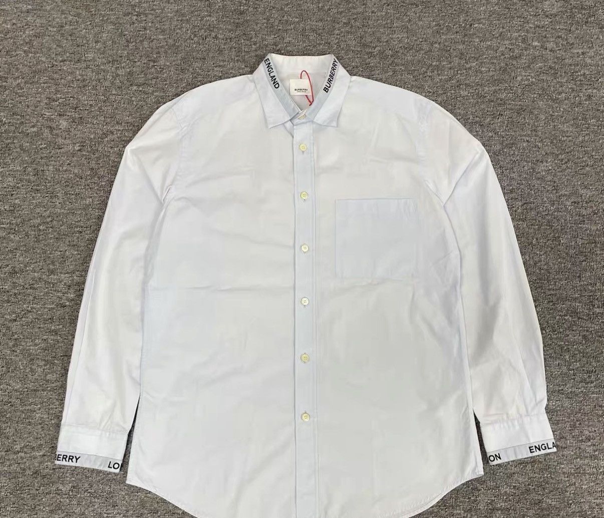 Burberry Burberry Logo Long Sleeve Shirt J16 Size US M / EU 48-50 / 2 - 1 Thumbnail