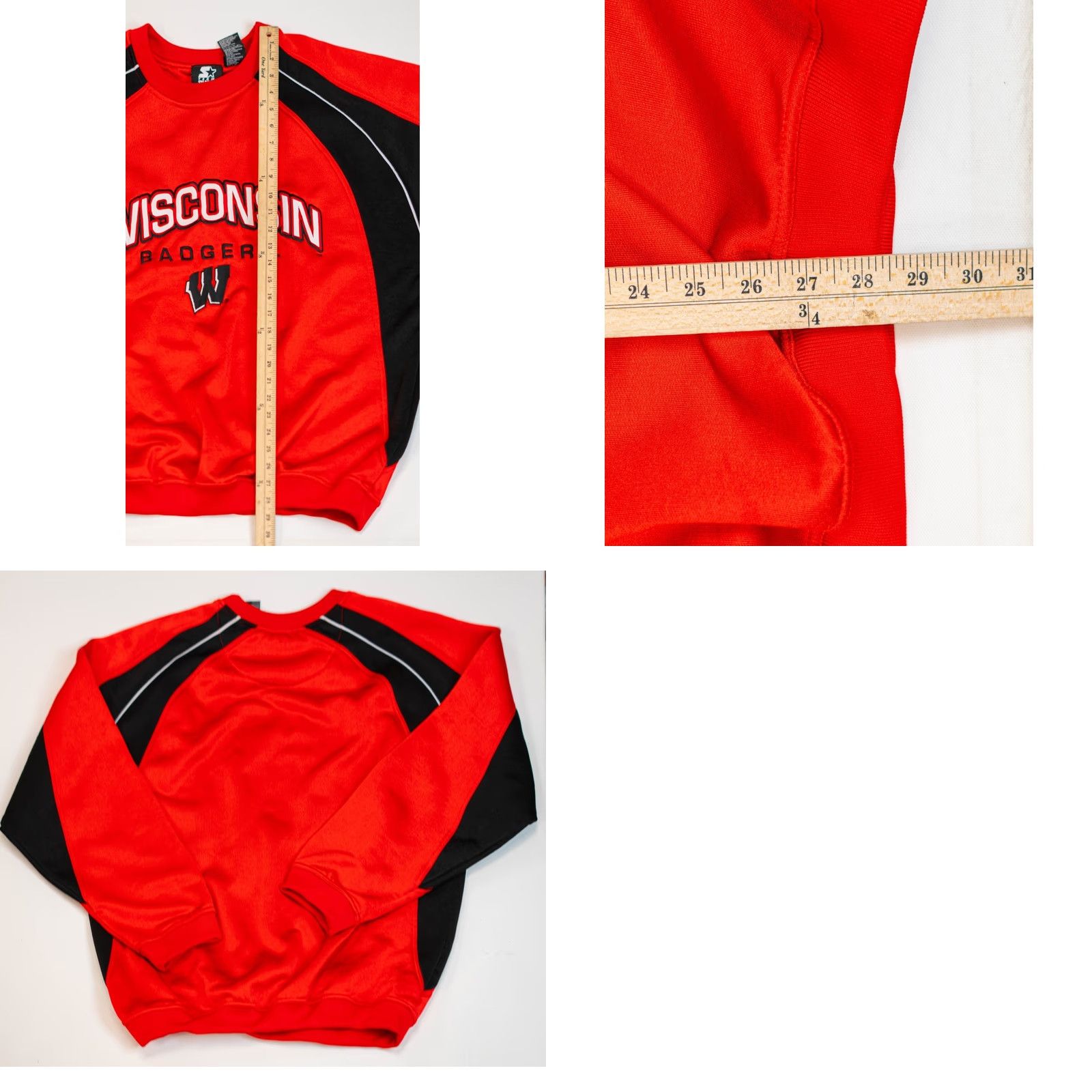 Starter VINTAGE Wisconsin Badgers Sweatshirt Men’s 2XL NCAA Crewneck 90s Starter Red Team Nike? Size US XXL / EU 58 / 5 - 9 Thumbnail