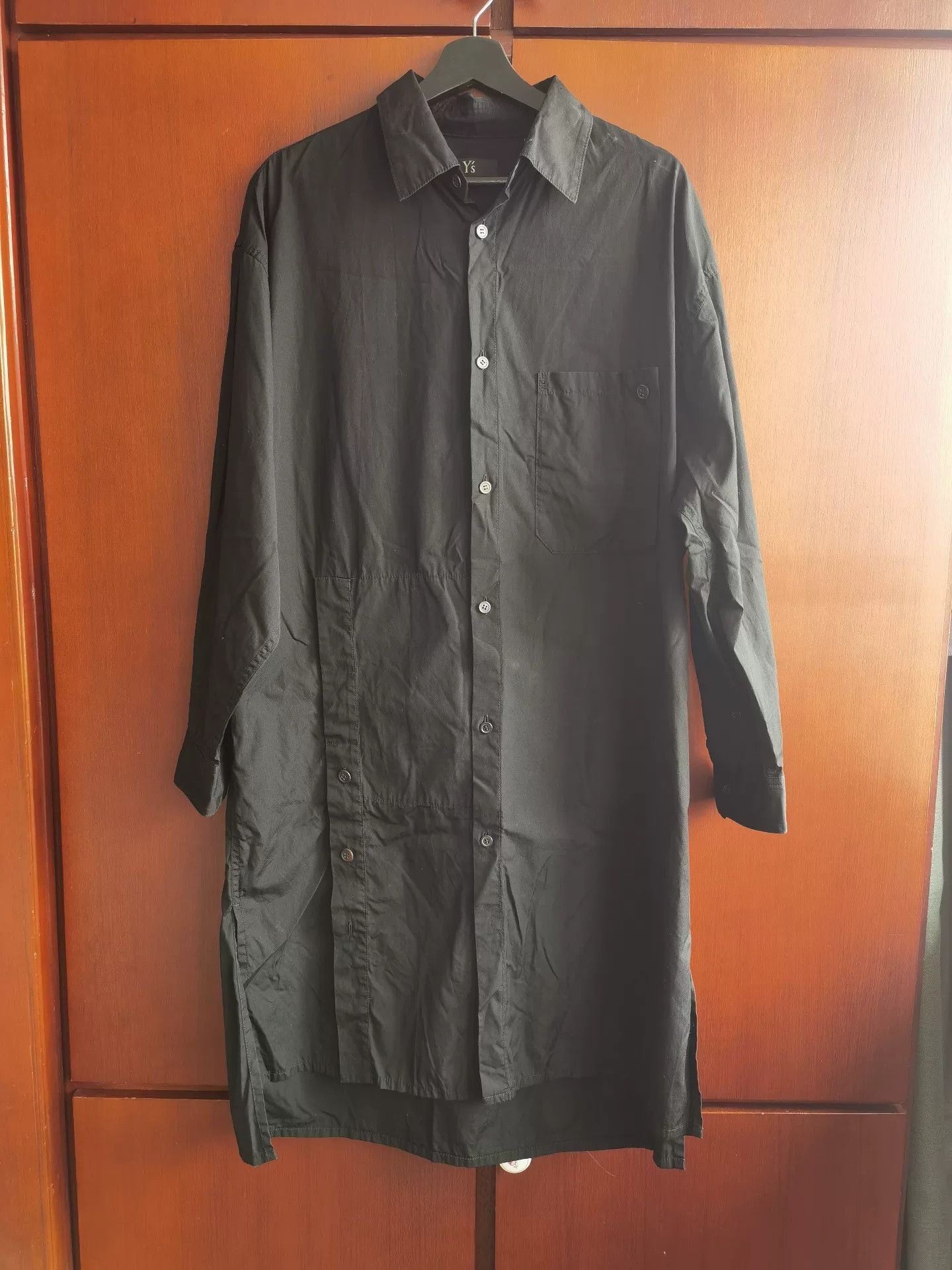 Y's Y's Black Cotton Long Sleeve Shirt Size S / US 4 / IT 40 - 1 Thumbnail
