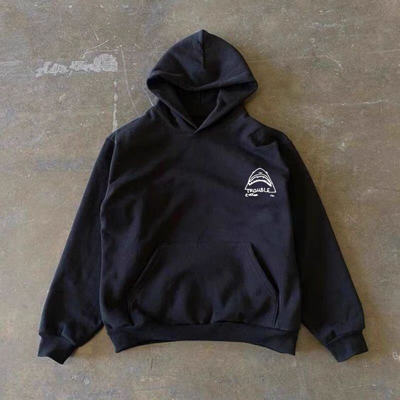 Japanese Brand × Vintage Shark print black washed vintage hoodie Size US L / EU 52-54 / 3 - 2 Thumbnail