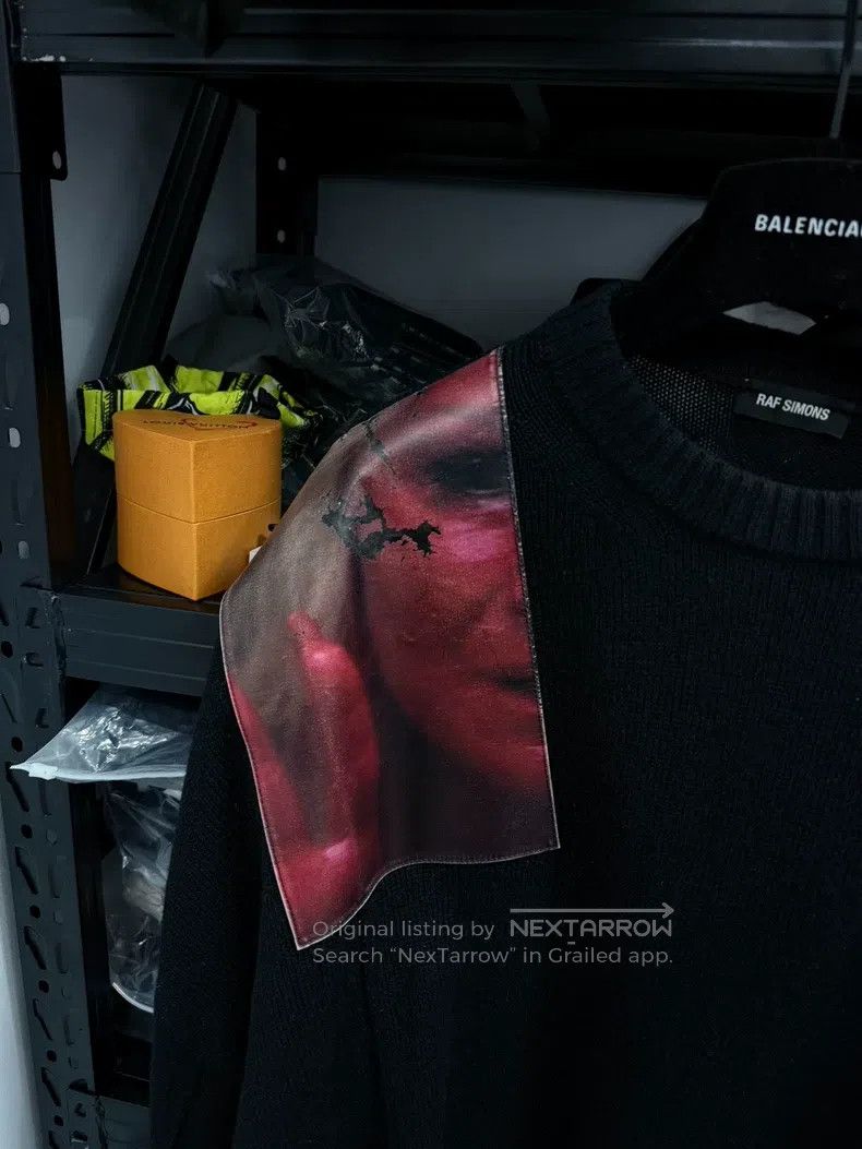 Raf Simons Raf Simons 19aw Portrait silhouette patch sweater Size US S / EU 44-46 / 1 - 2 Thumbnail