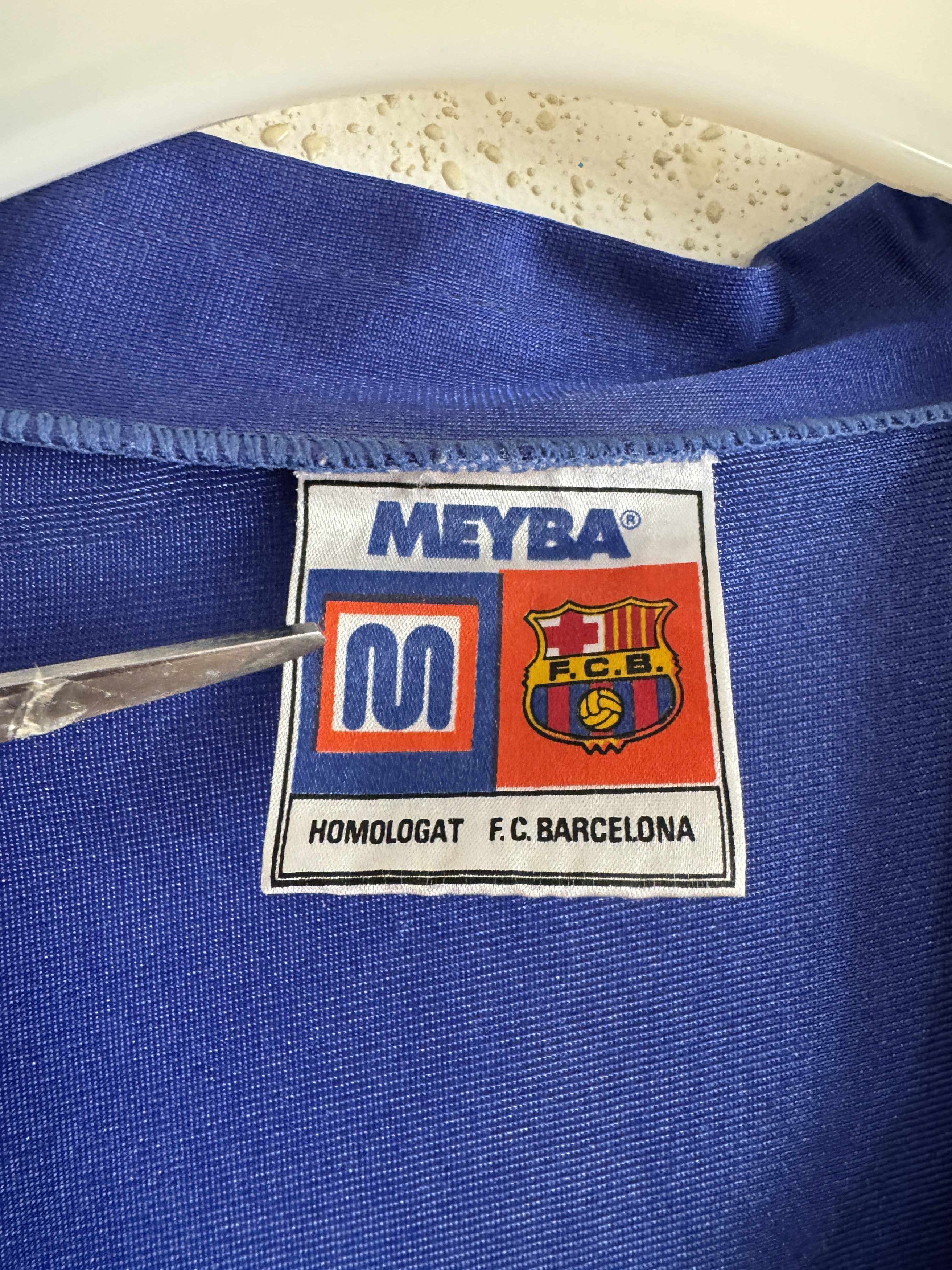Vintage FC Barcelona 1983/84 Home Shirt Player Issue #16 MEYBA Size US XL / EU 56 / 4 - 3 Thumbnail