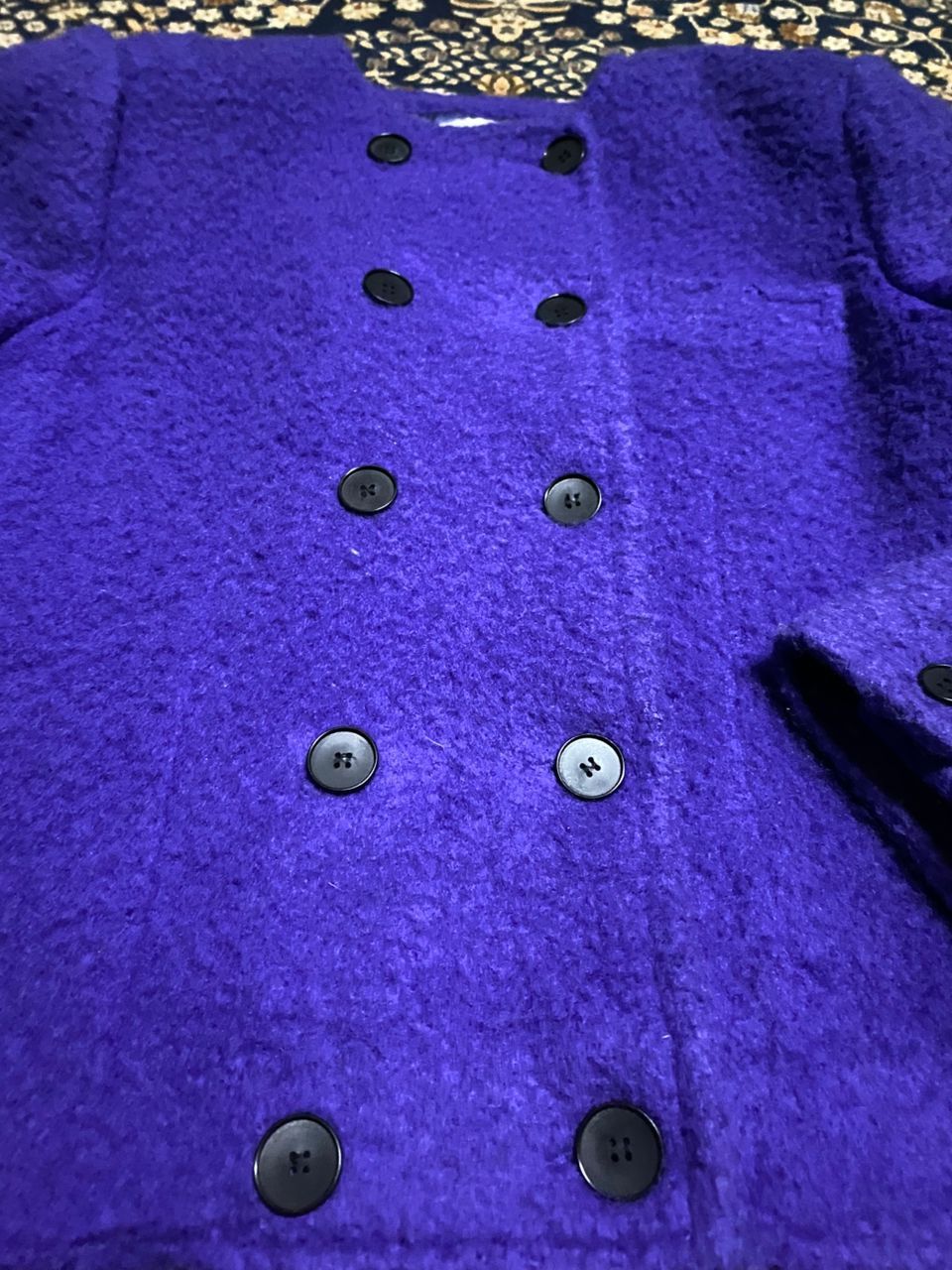 Lanvin Lanvin Paris Wool Coat Purple Size S / US 4 / IT 40 - 9 Thumbnail