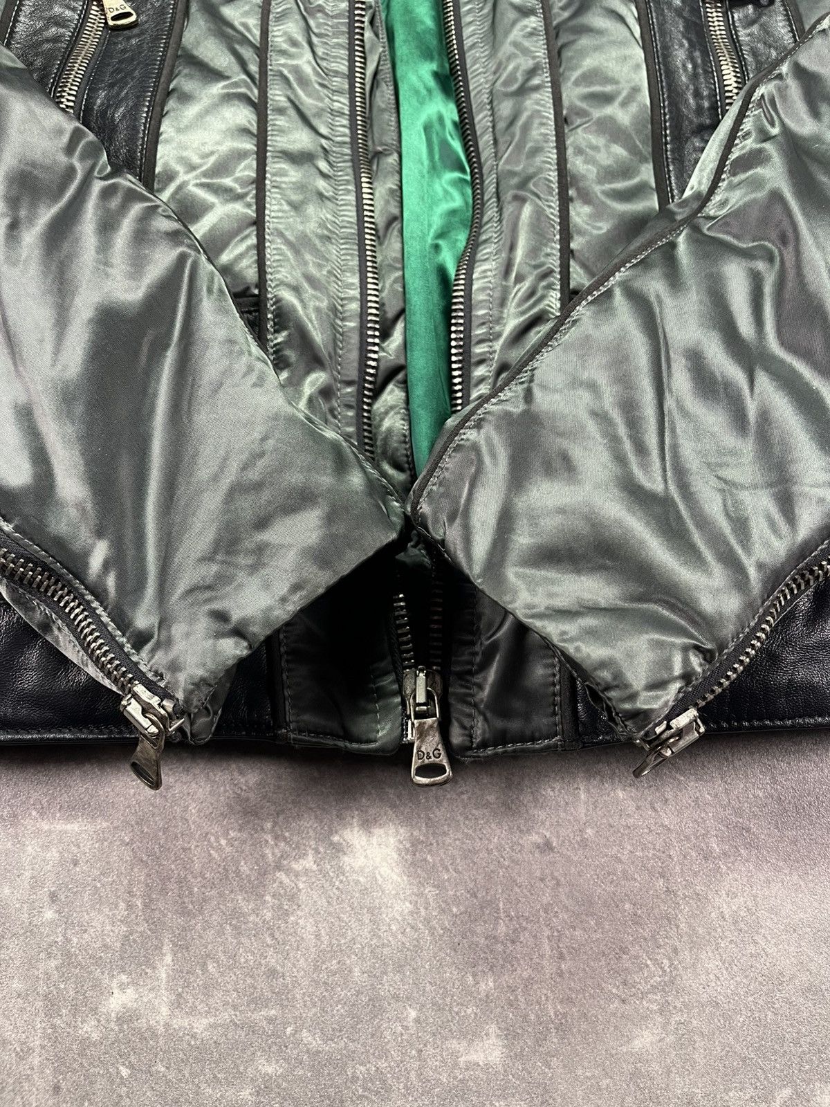 Dolce & Gabbana Dolce Gabbana FW 2007 Multi Zipper Cargo Leather Jacket 50 Size US M / EU 48-50 / 2 - 9 Thumbnail