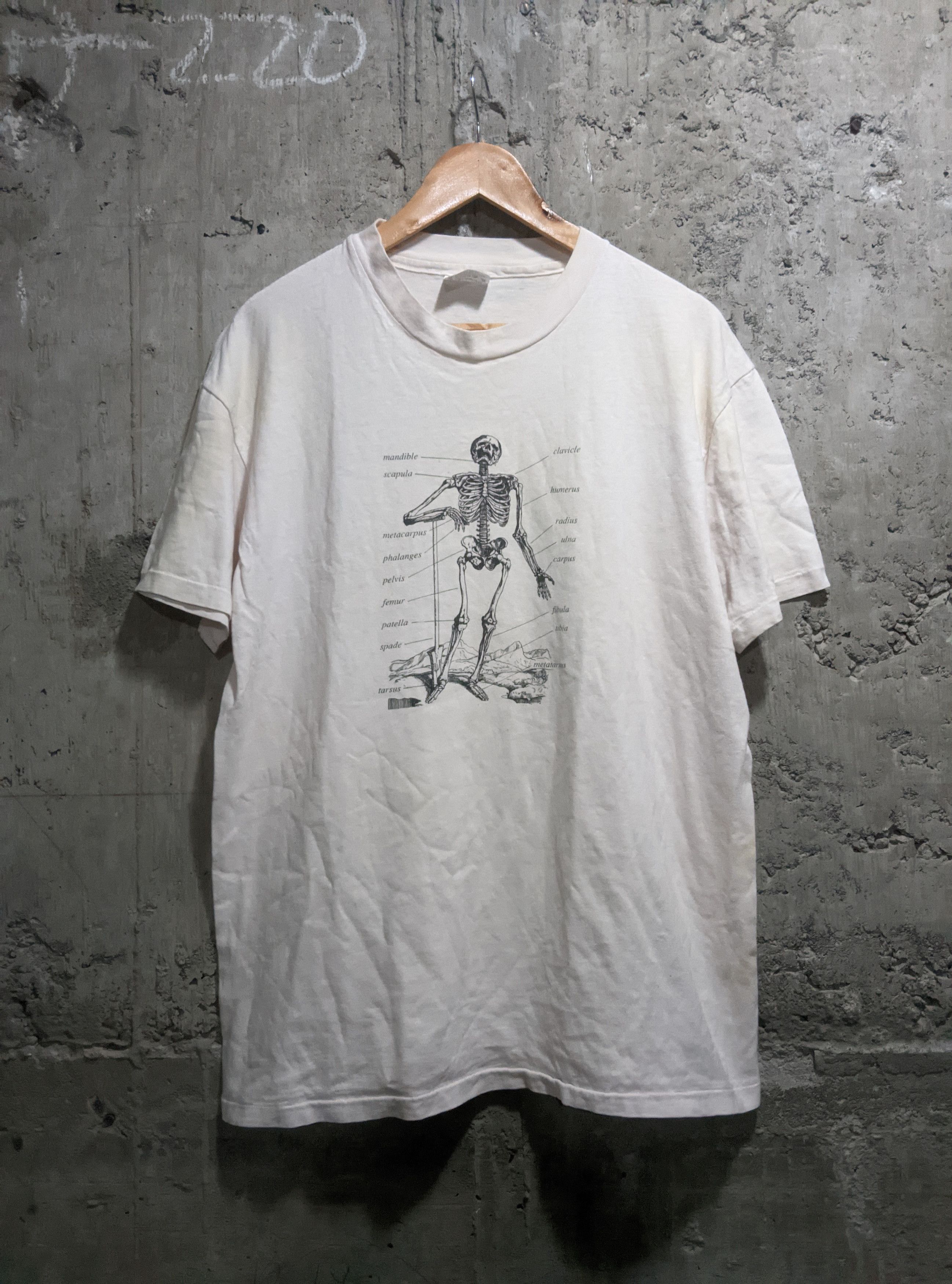 Vintage Vintage 90s anatomical chart synthes t shirt Size US XL / EU 56 / 4 - 1 Thumbnail