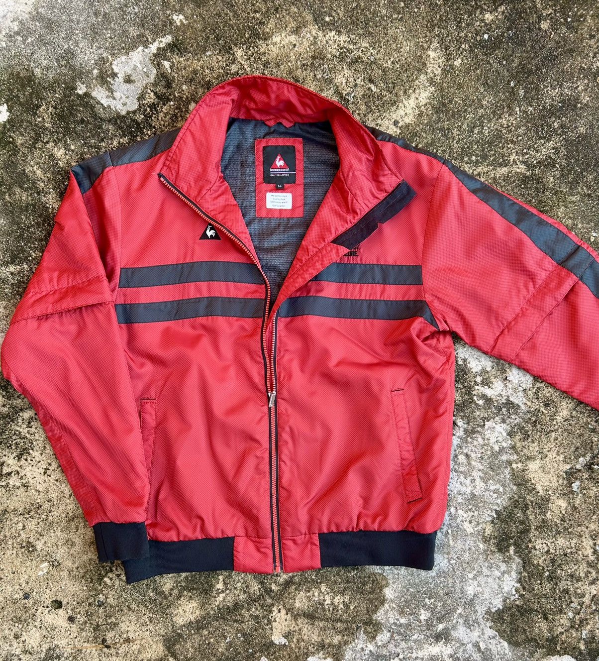 Japanese Brand × Vintage Lecoqsportif Golf Collection Nylon Zipper Jacket Size US L / EU 52-54 / 3 - 11 Thumbnail