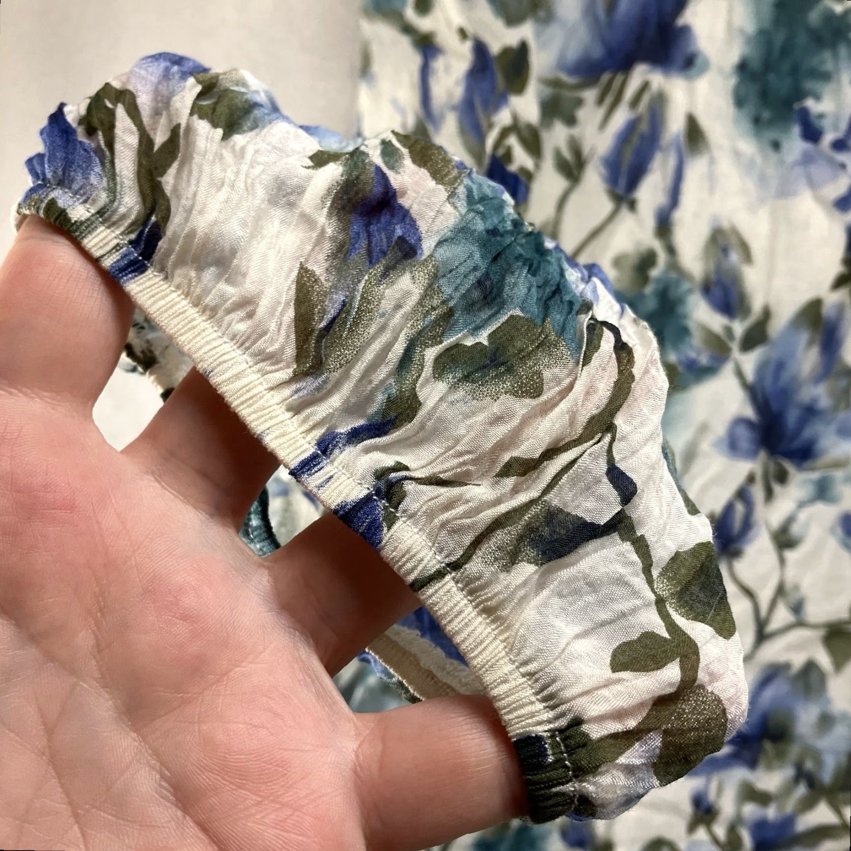 Gloverall Paisley Vine Blouse Shirt Women's XL All Over Flower Print Top Tunic Bohemian 80s Art Floral Multicolor Lined Sheer Sleeves Casual Size XL / US 12-14 / IT 48-50 - 5 Thumbnail