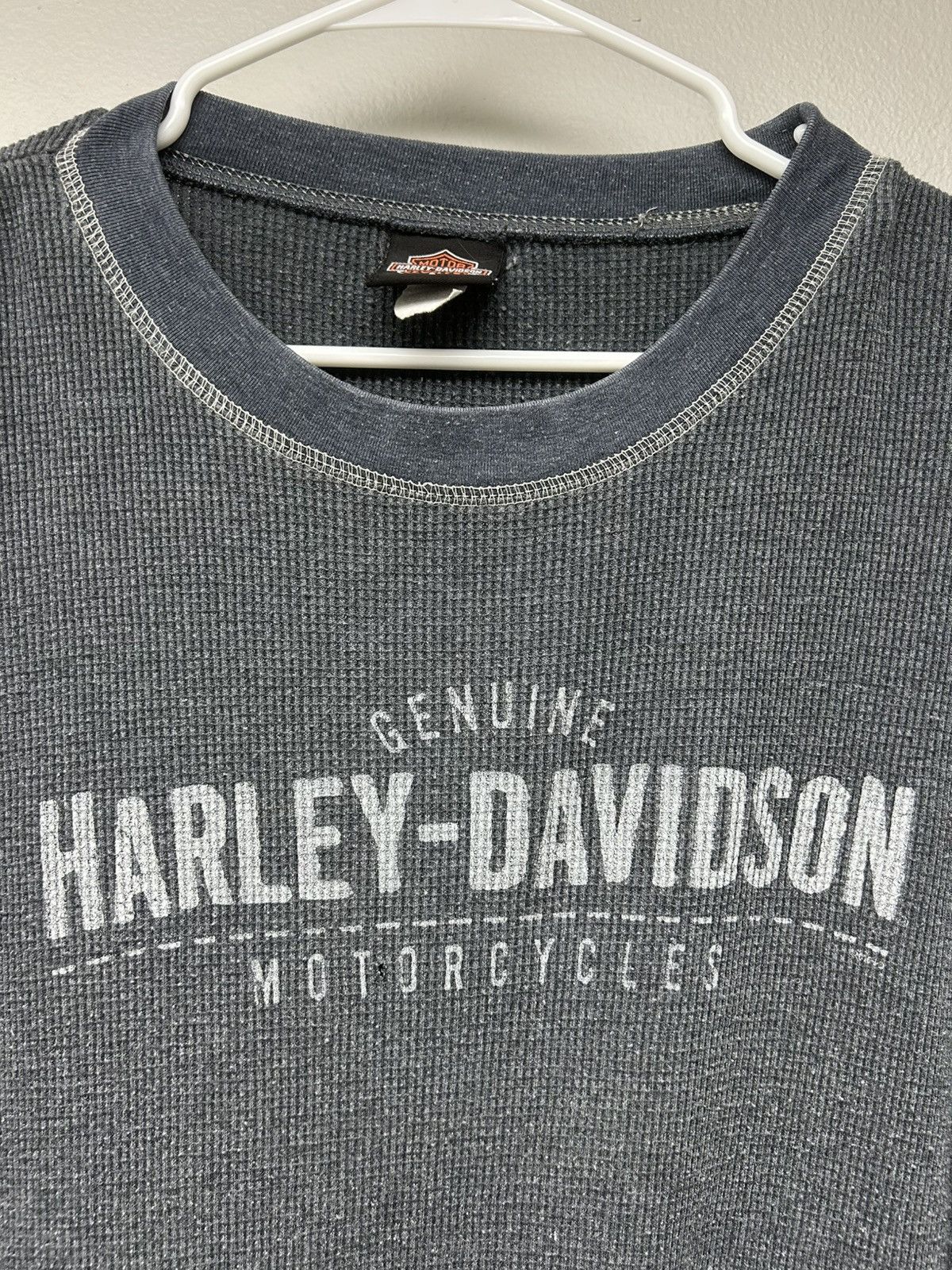 Harley Davidson Harley Davidson El Paso Texas Grey Thermal Longsleeve Size US L / EU 52-54 / 3 - 3 Thumbnail