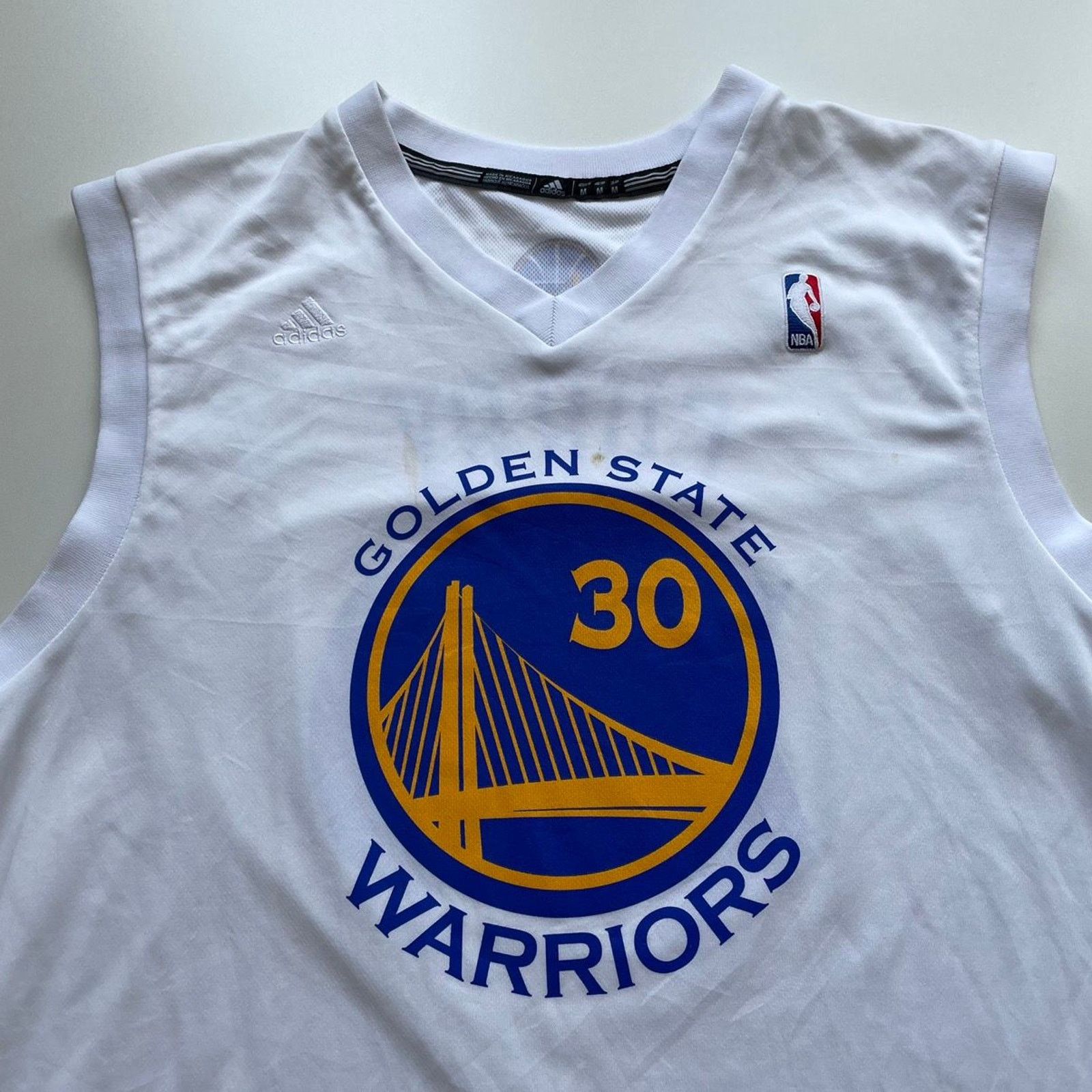 Adidas Adidas Golden State Warriors Steph Curry NBA Jersey Medium Size US M / EU 48-50 / 2 - 2 Thumbnail