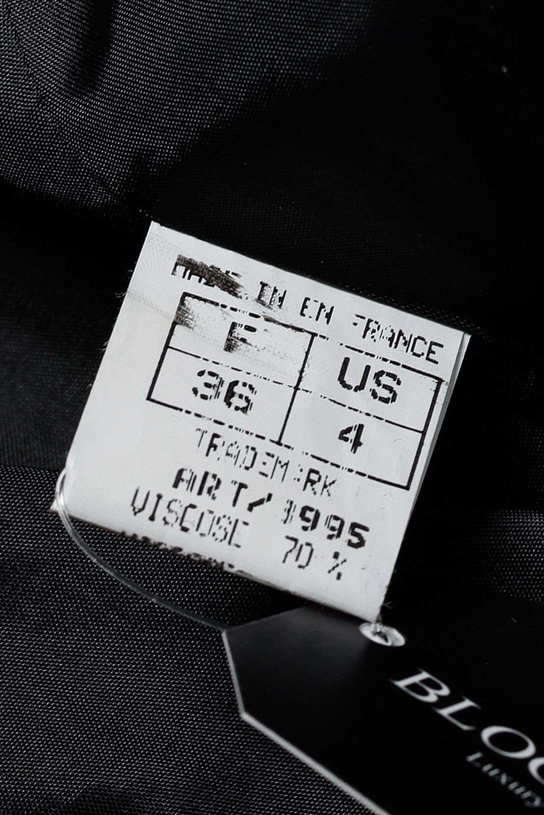 Designer Ursula H Paris Silver Studded Black Blazer Size XS / US 0-2 / IT 36-38 - 10 Thumbnail