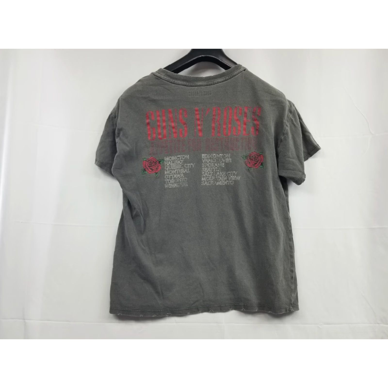 Vintage Guns N' Roses T-Shirt Gray Small Distressed 1988 Tour Size US S / EU 44-46 / 1 - 2 Thumbnail