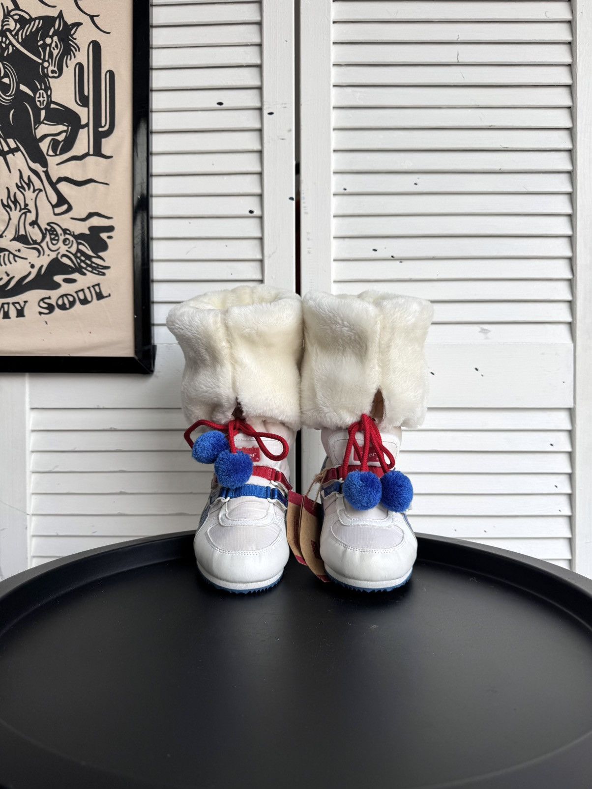 Asics Vintage ASICS Onitsuka Tiger Fur Snow Ski Boots High Y2K Size US 4 / IT 34 - 7 Thumbnail