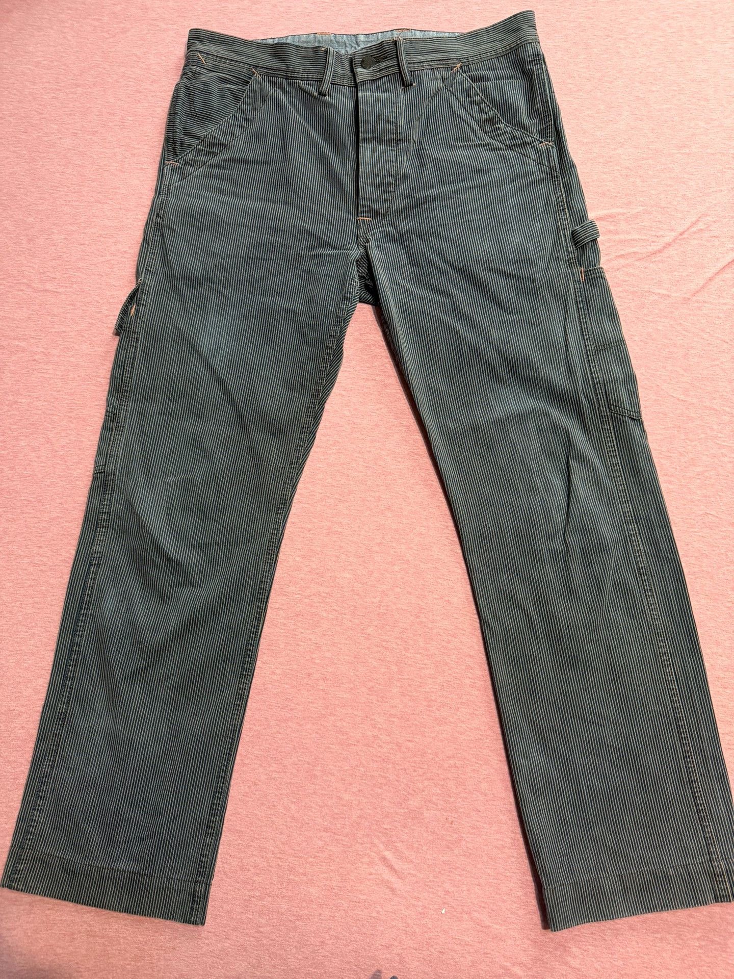 RRL Ralph Lauren RRL Early Striped Logger Pants Size US 30 / EU 46 - 1 Thumbnail