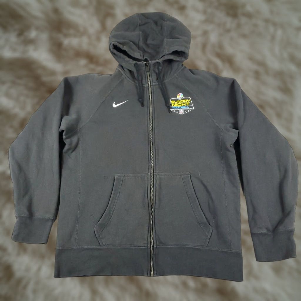 Nike Nike Full Zip Hoodie Mens Small Gray Solid Sweatshirt Sunday Night Football Size US S / EU 44-46 / 1 - 1 Thumbnail
