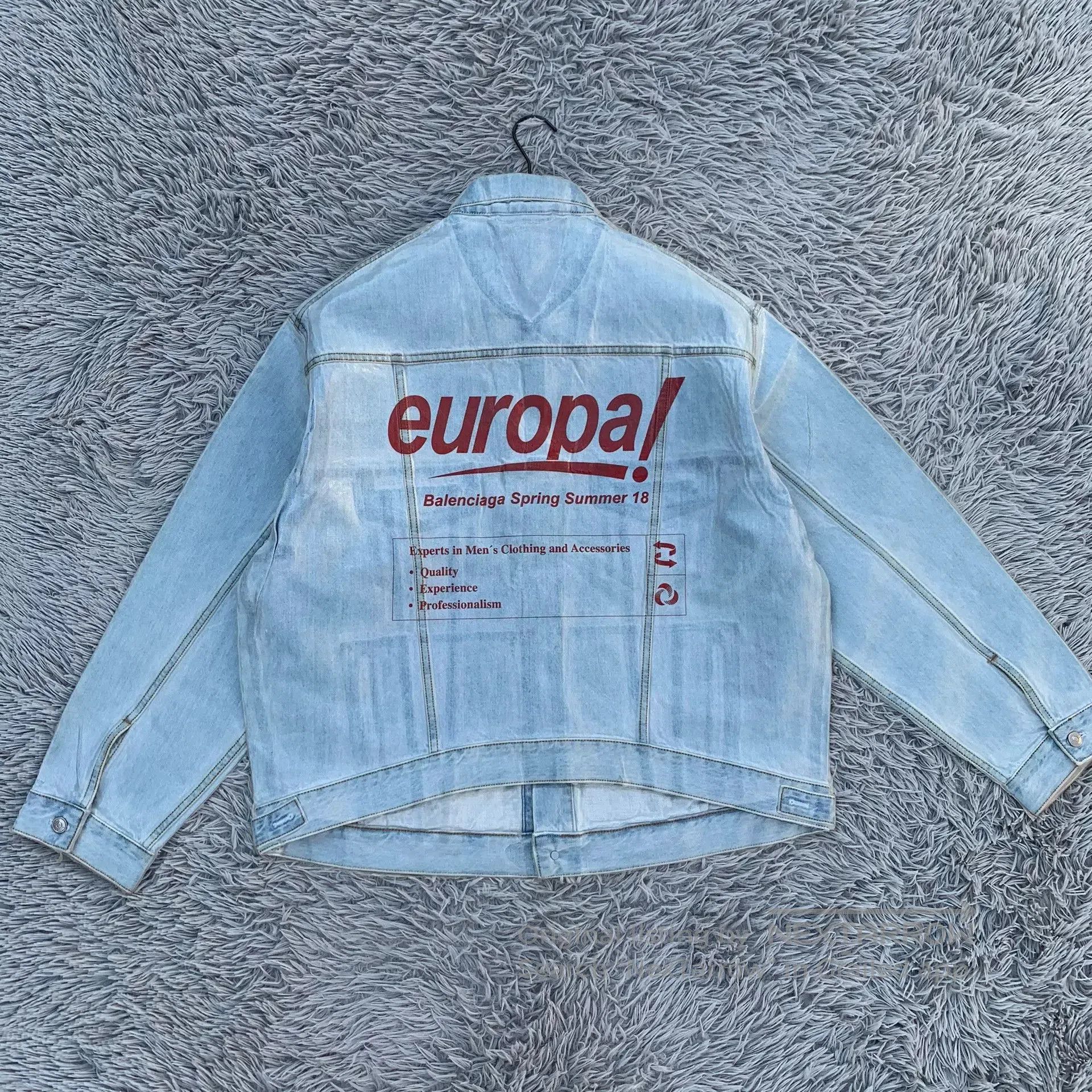 Balenciaga Balenciaga 18SS Coated Denim Jacket. Size US S / EU 44-46 / 1 - 3 Thumbnail