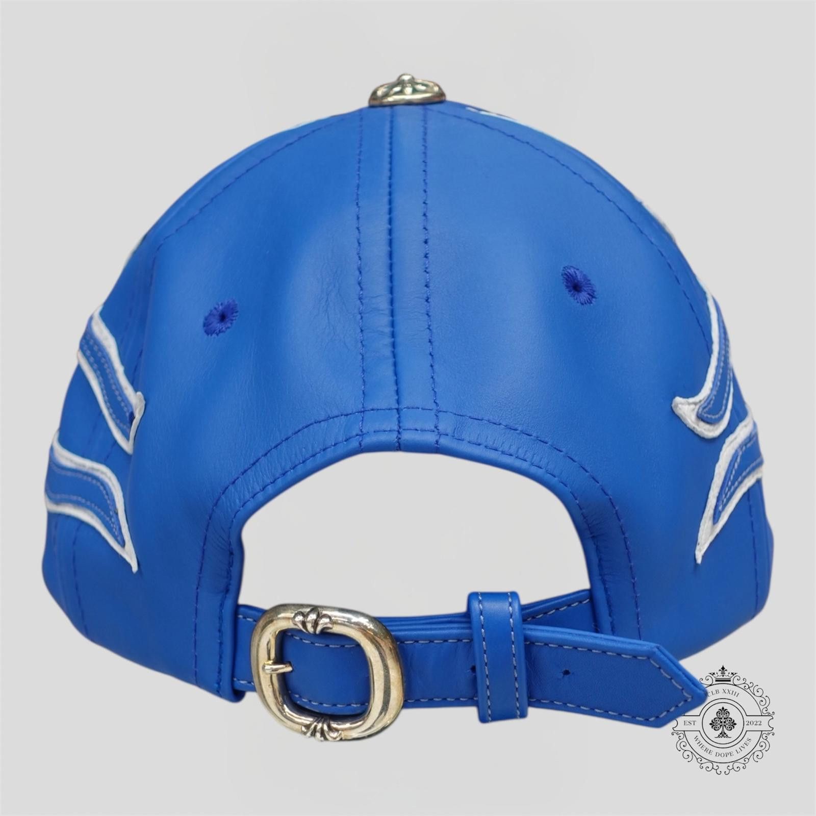 Chrome Hearts Chrome Hearts Leather Flame Patch 6 Panel Hat in Blue Size ONE SIZE - 2 Thumbnail