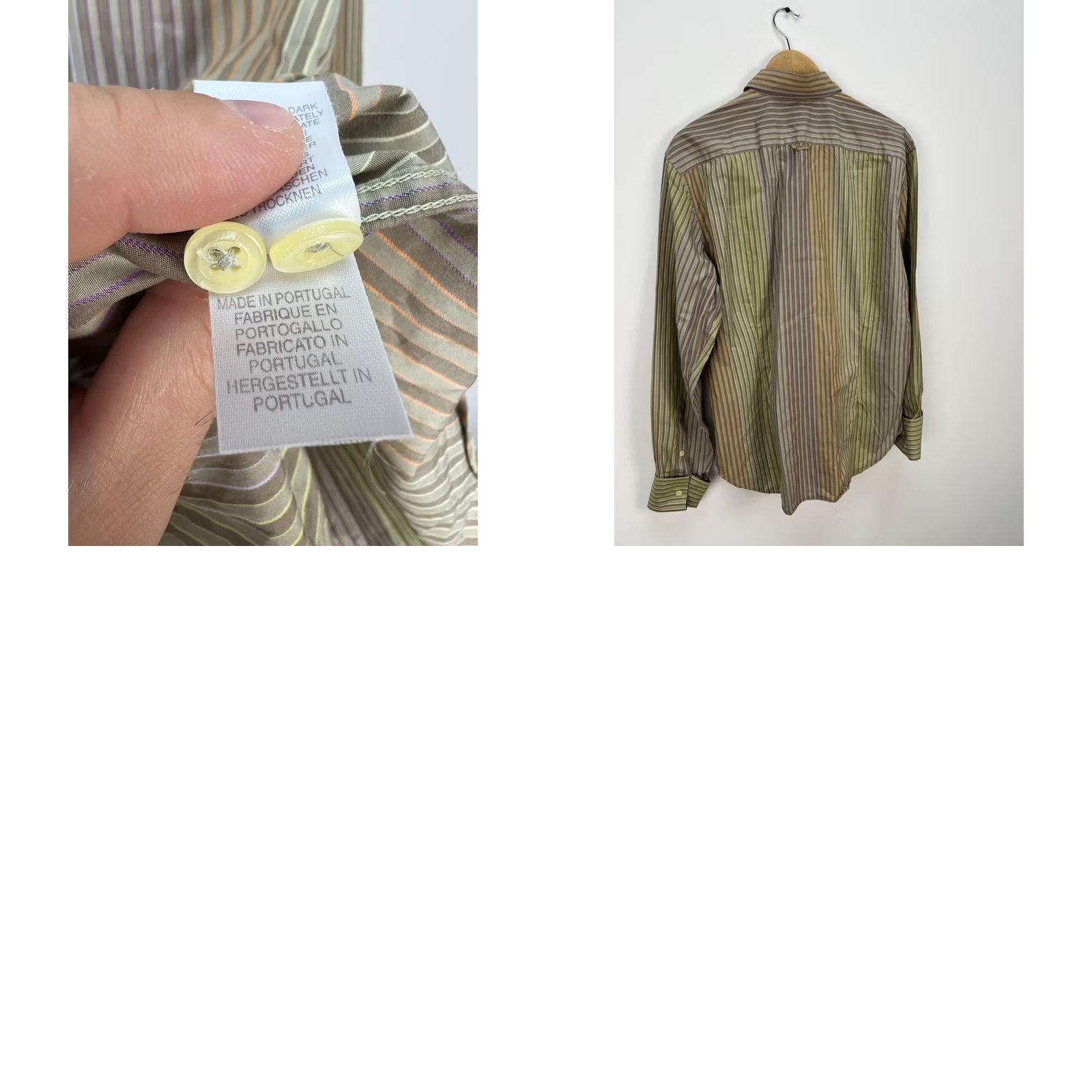Paul Smith Paul Smith Multicolor Stripe Shirt Button Down Shirt Long Sleeve Mens XL Size US XL / EU 56 / 4 - 8 Thumbnail