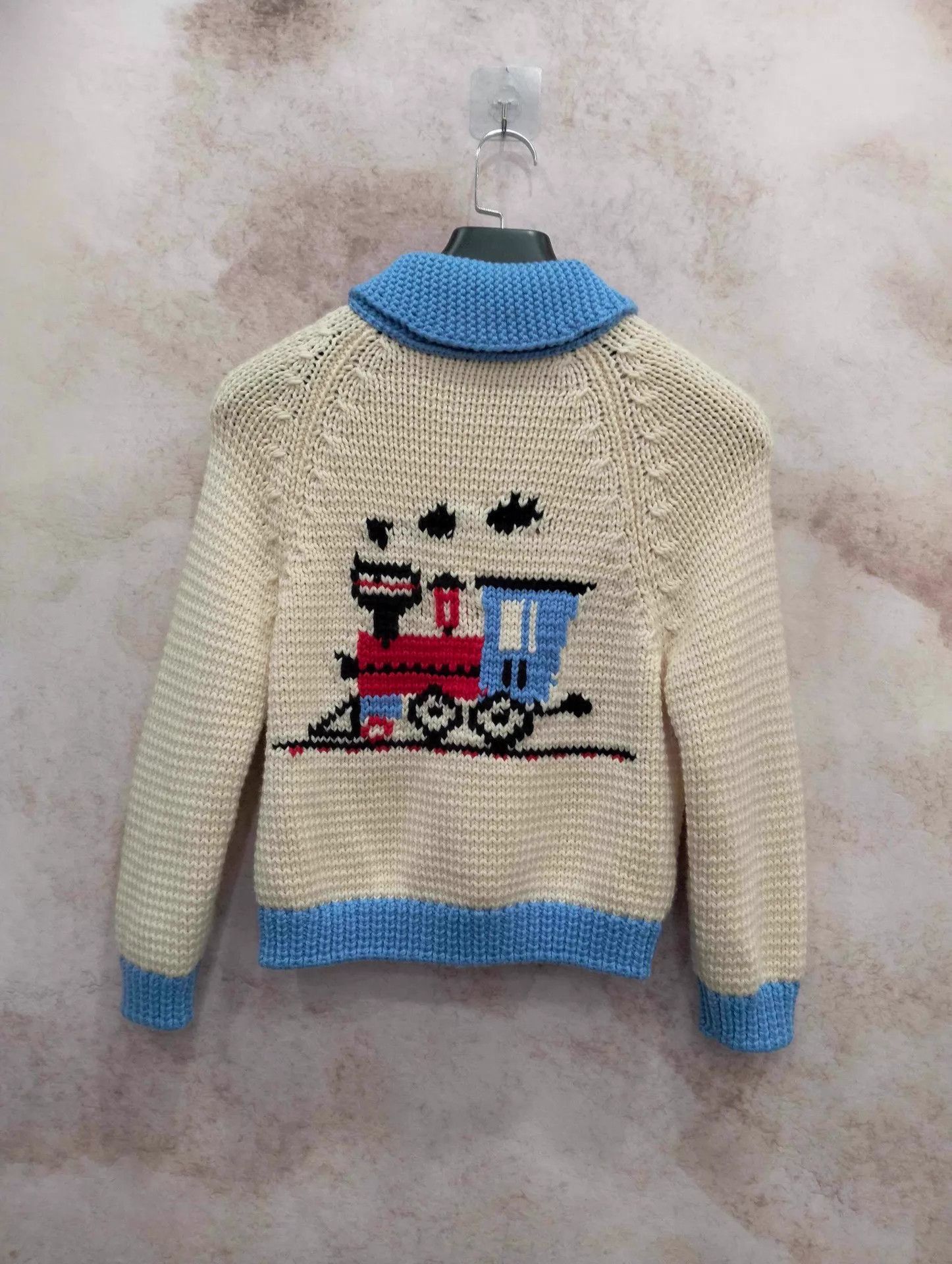 Miu Miu MIU MIU Train Print Knit Cardigan 40 (95 New) Size S / US 4 / IT 40 - 2 Thumbnail