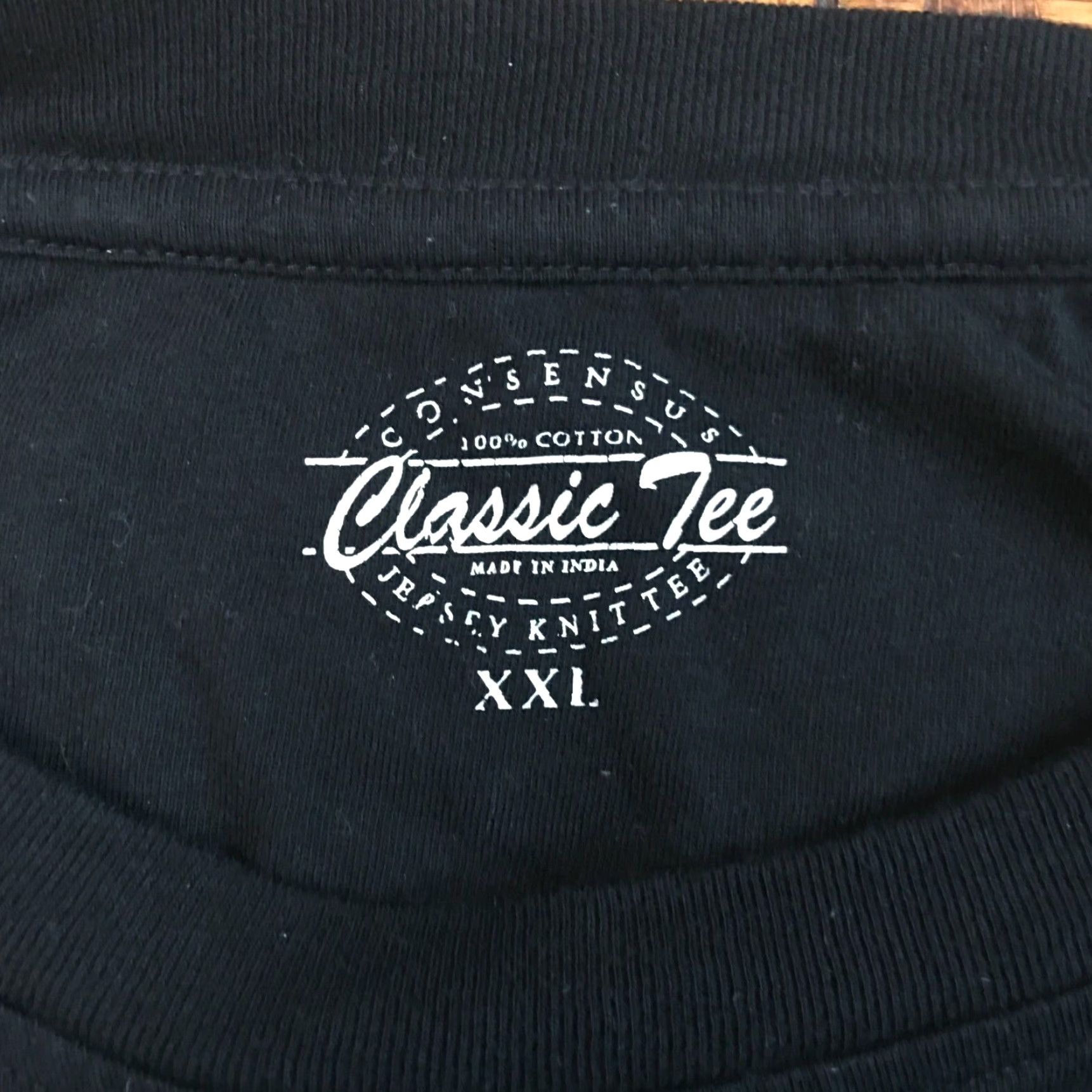 Vintage Consensus Men’s T-Shirt 2 Pack Crew Neck Jersey Knit Black XXL Regular Short Sleeve 100% Cotton USA Brand: Consensus Size US XXL / EU 58 / 5 - 3 Thumbnail