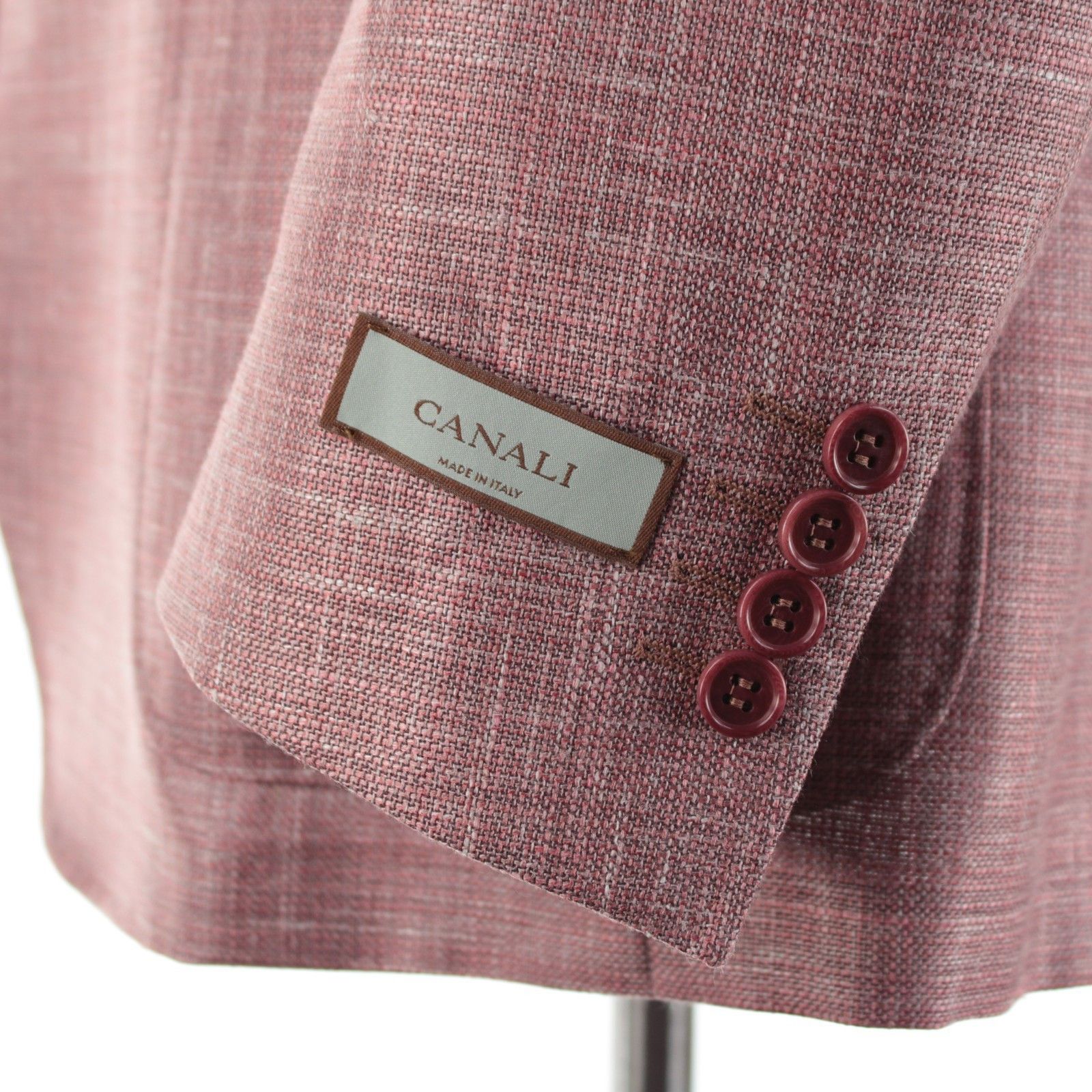 Canali Canali Sport Coat Size 44 Short US in Pink Size 44R - 3 Thumbnail
